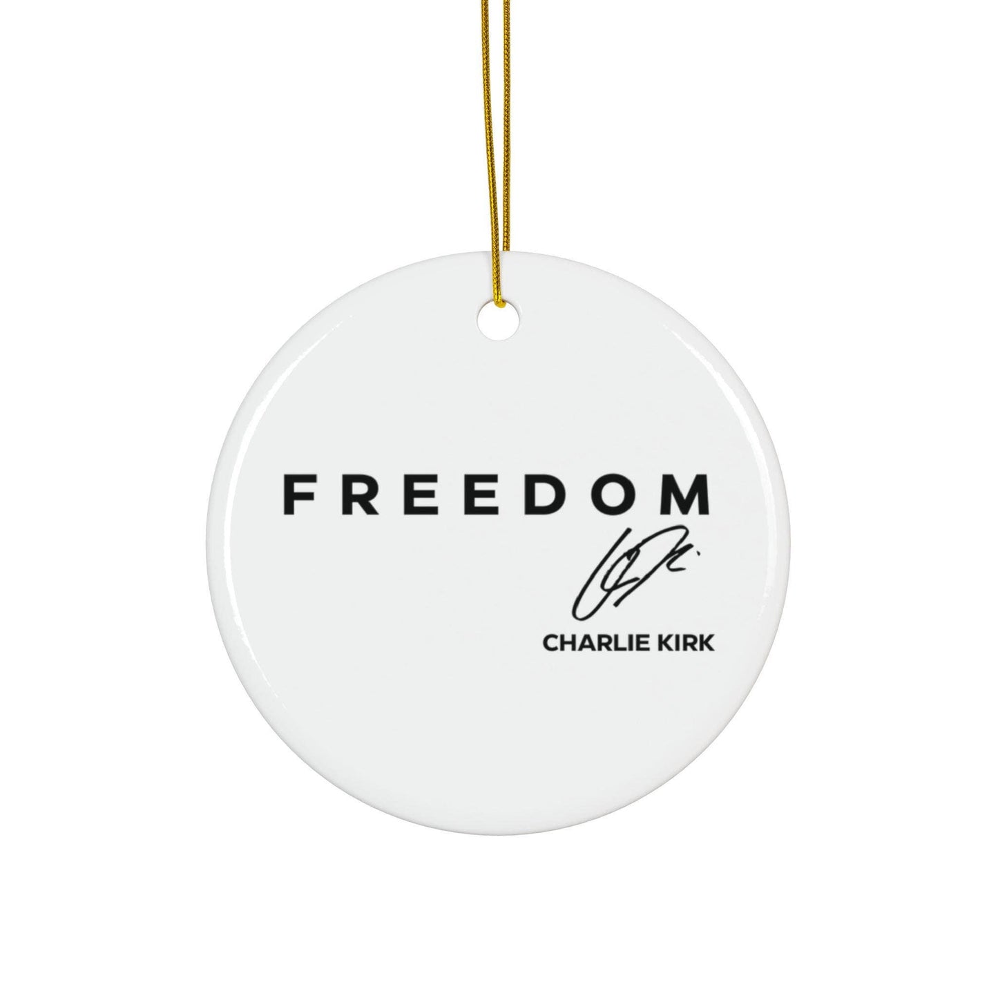 Charlie Kirk Christmas Ornament, Freedom Christmas Tree Gift
