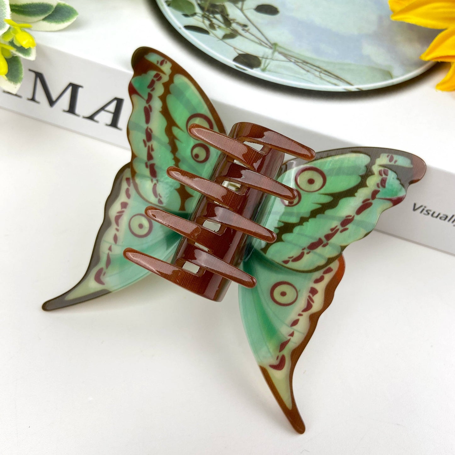 Colorful butterfly hair clips elegant beautiful hair clip