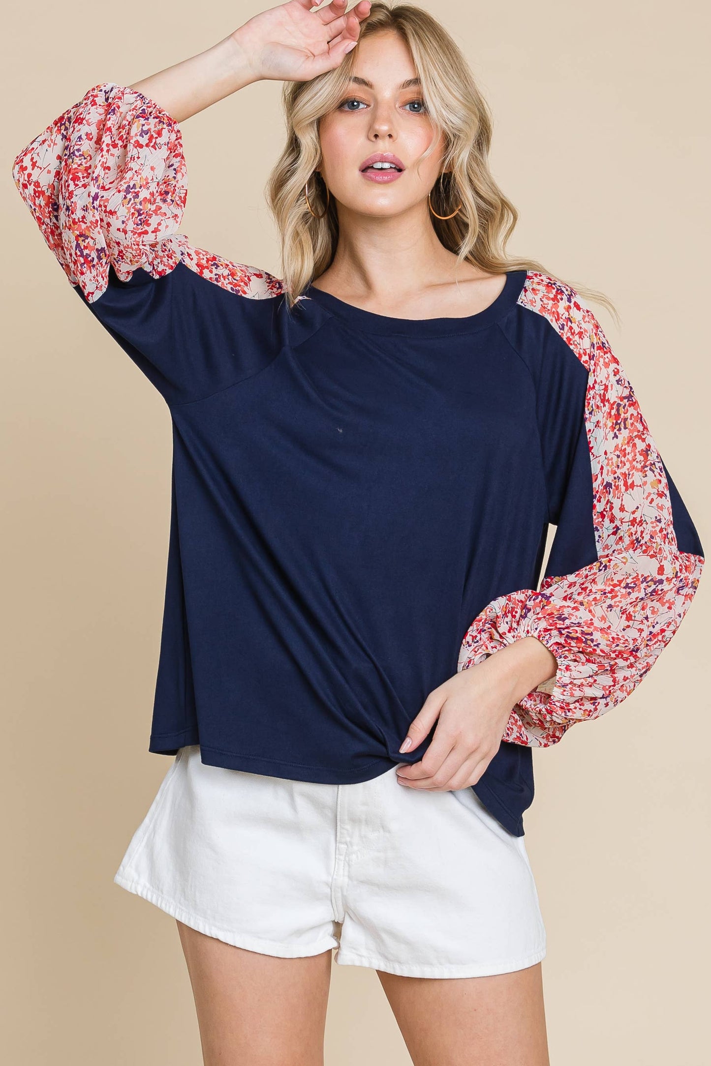 Blush Twist Fashion Top