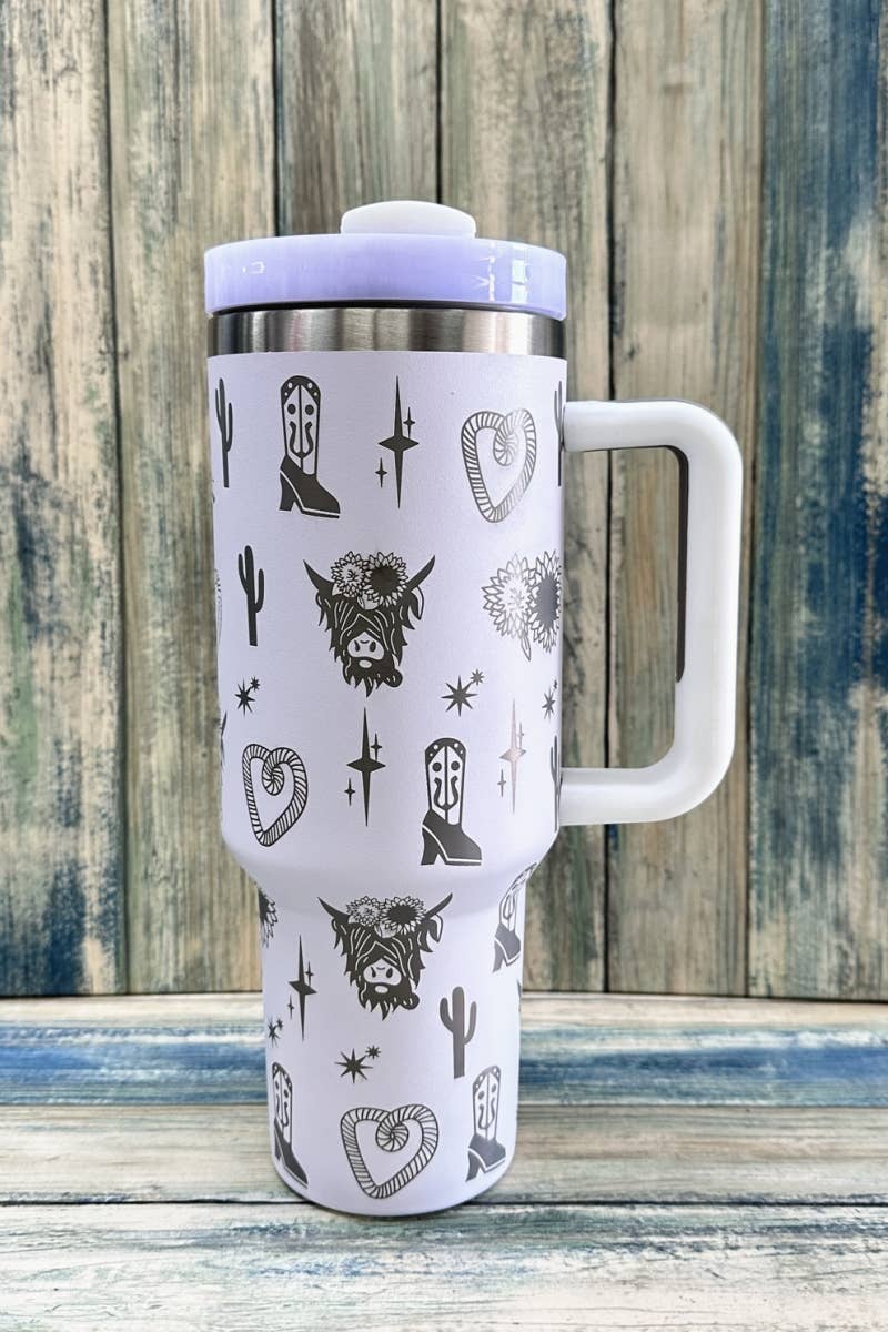 Western Stainless Steel Tumbler Cup - 40 oz