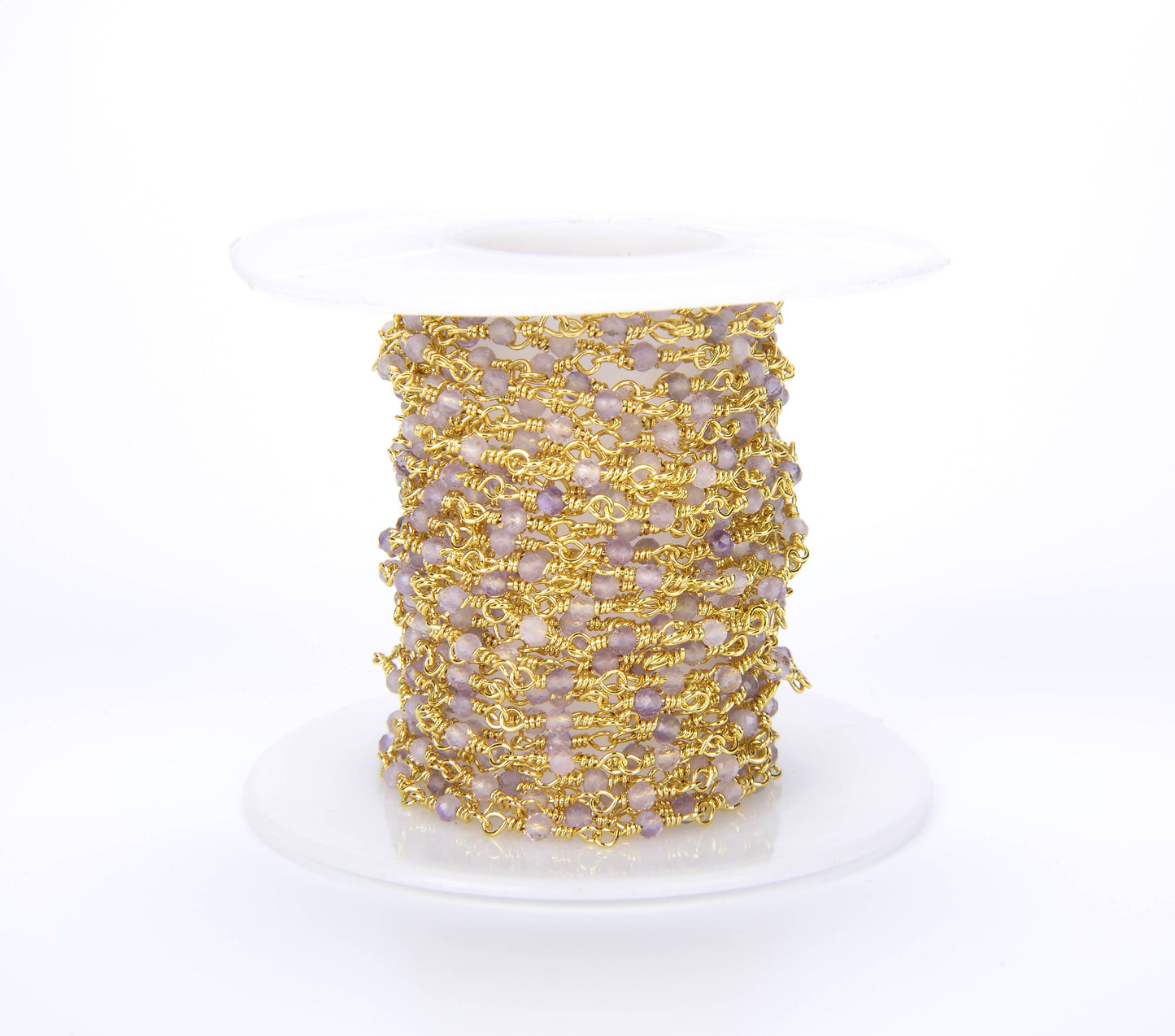 Gold-Filled Gemstone Spinel Beads Craft Chain