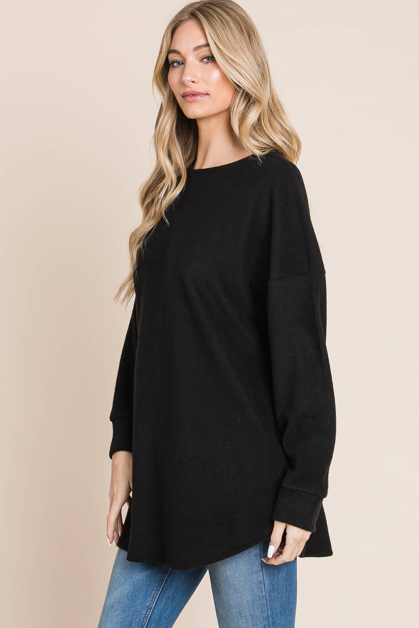 Soft Cozy Knit Long Sleeve Top