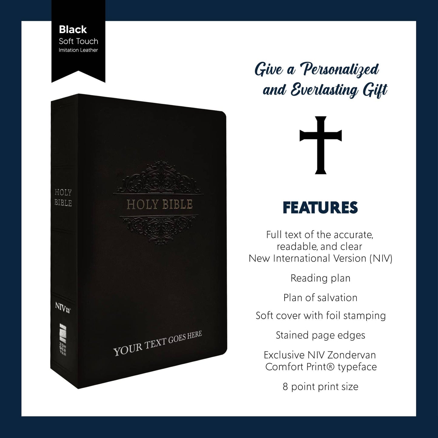 Personalized Custom Soft Touch NIV Bible