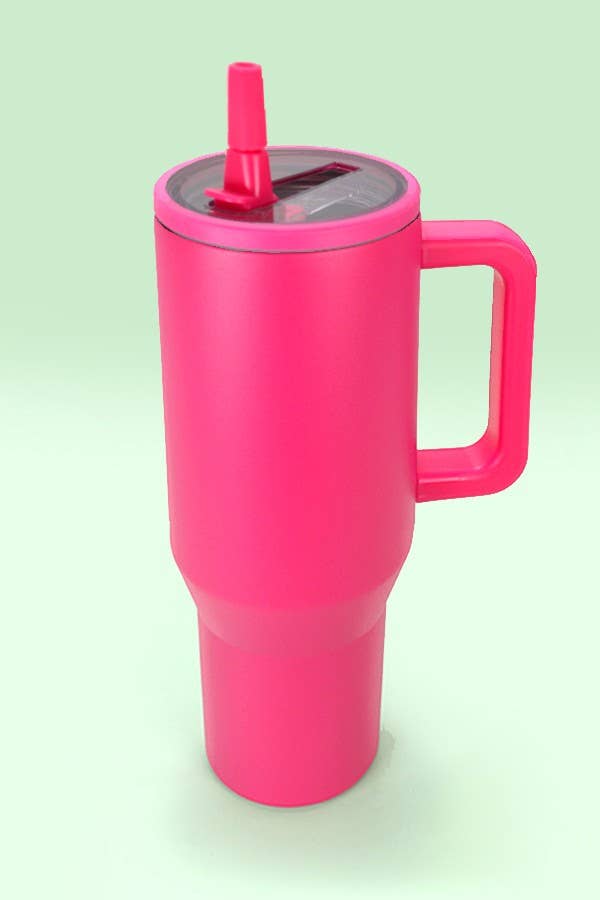 40oz Spill Free Stainless Steel Vacuum Tumbler