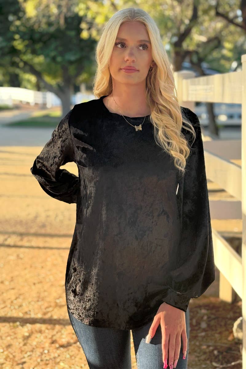 Crushed Velvet Top