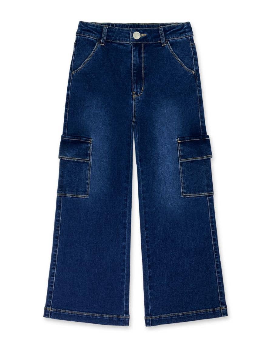 Girl Class Cargo Pocket Jeans
