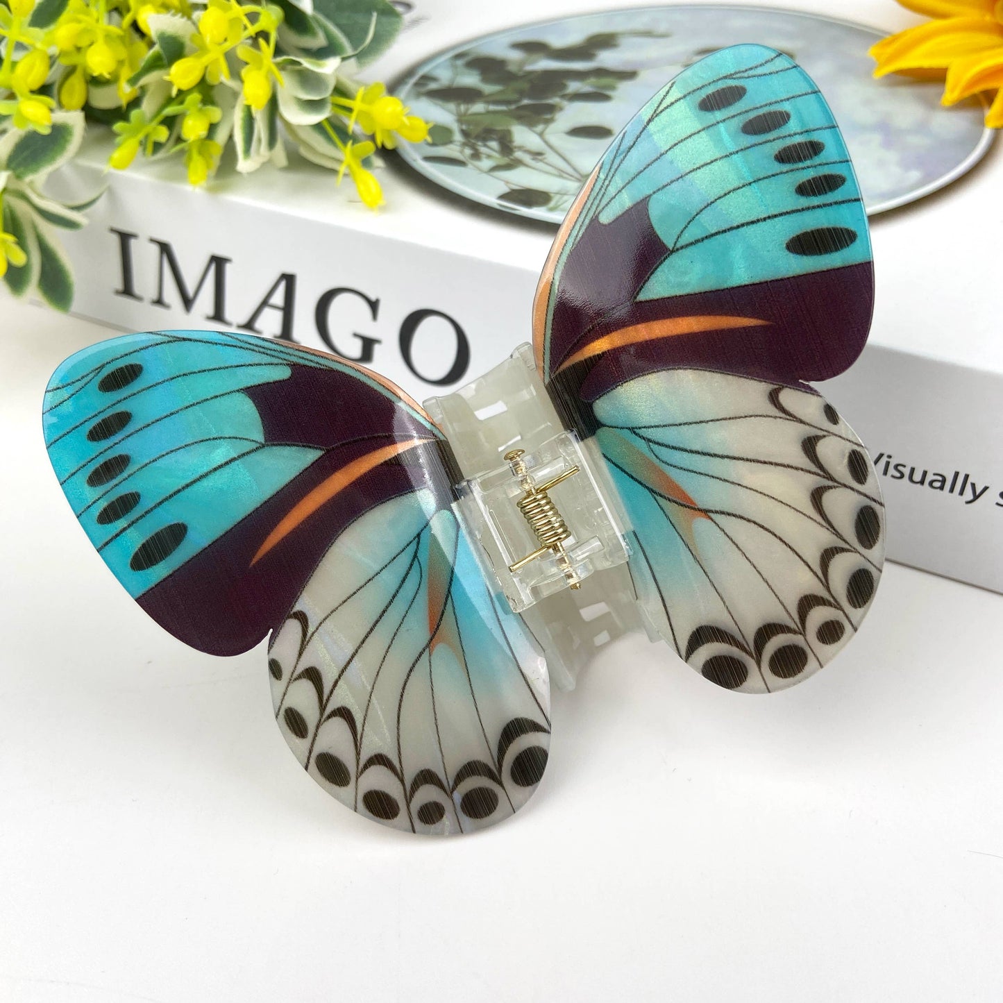 Colorful butterfly hair clips elegant beautiful hair clip