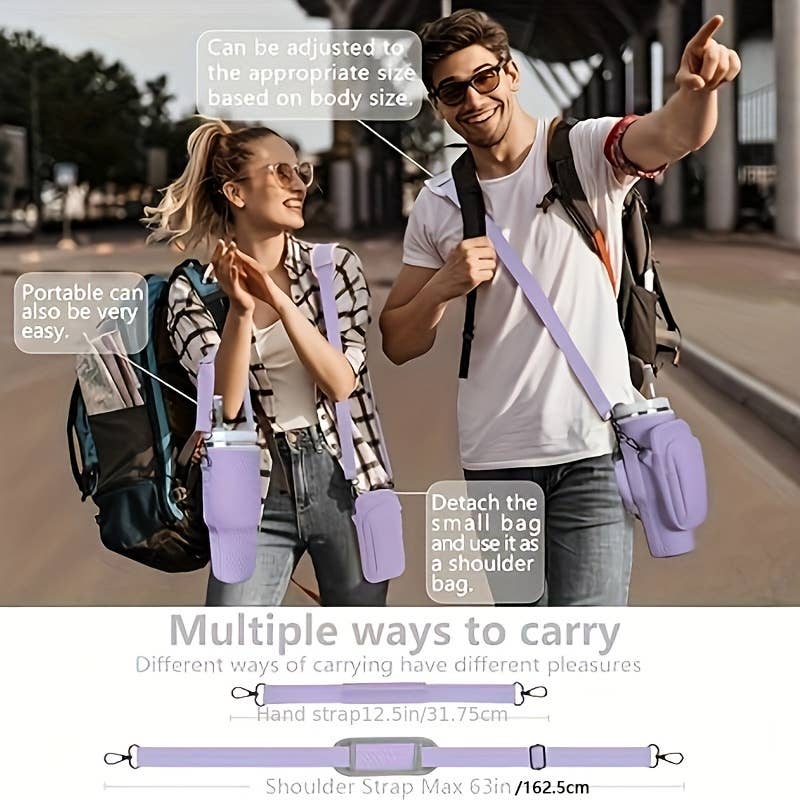 Adjustable Crossbody Bag with Detachable Purse for Stanley