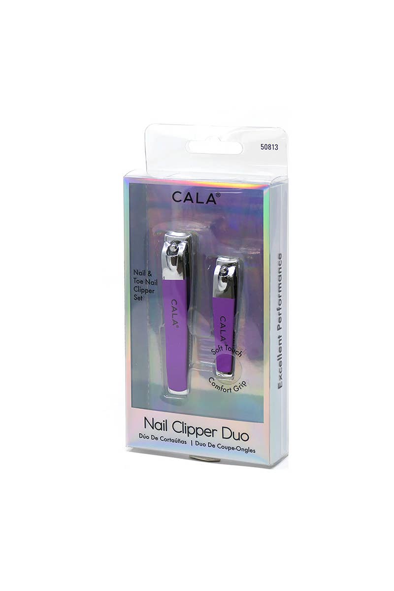 CALA Soft Touch Clipper Duo Set Purple