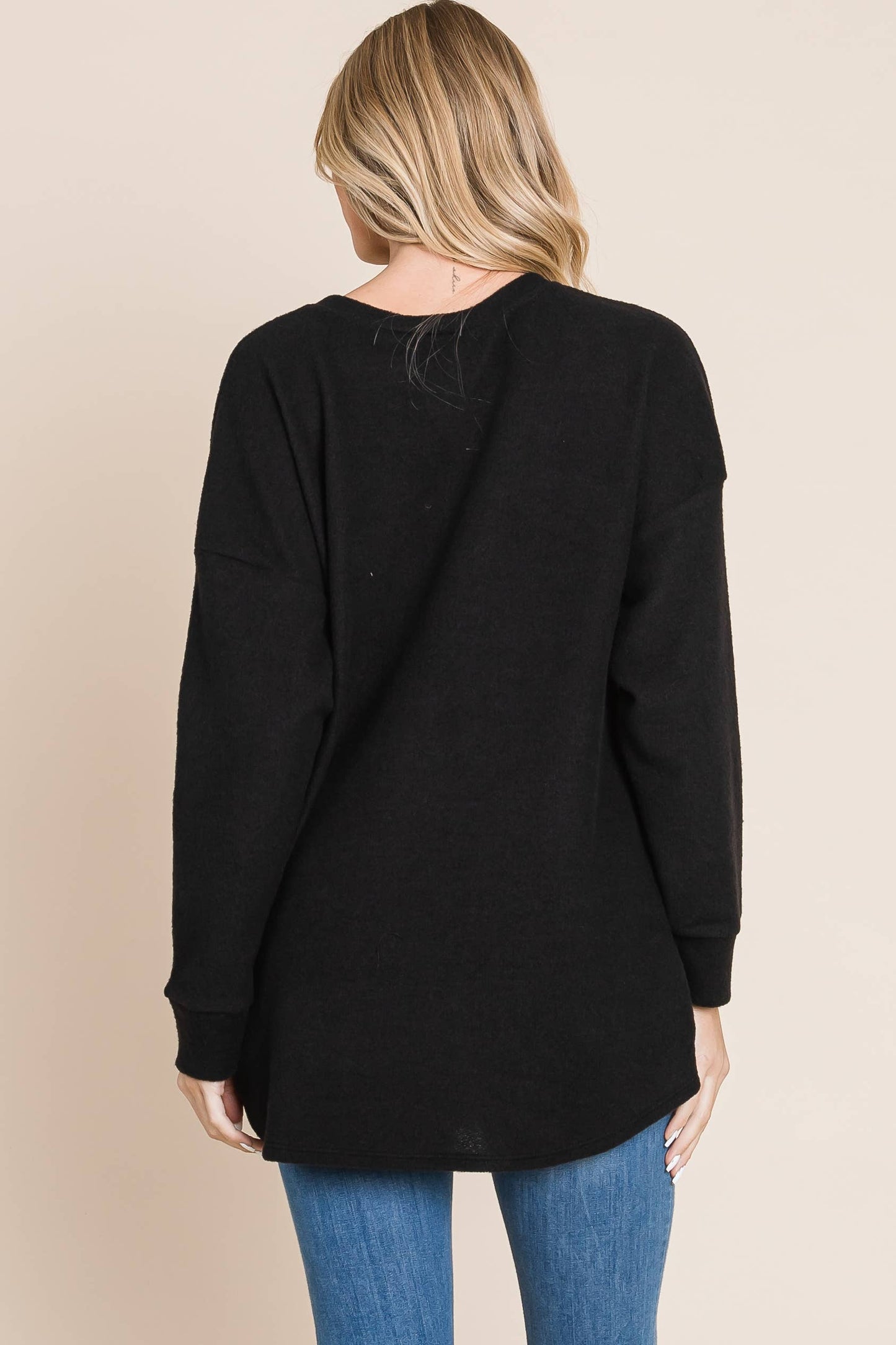 Soft Cozy Knit Long Sleeve Top