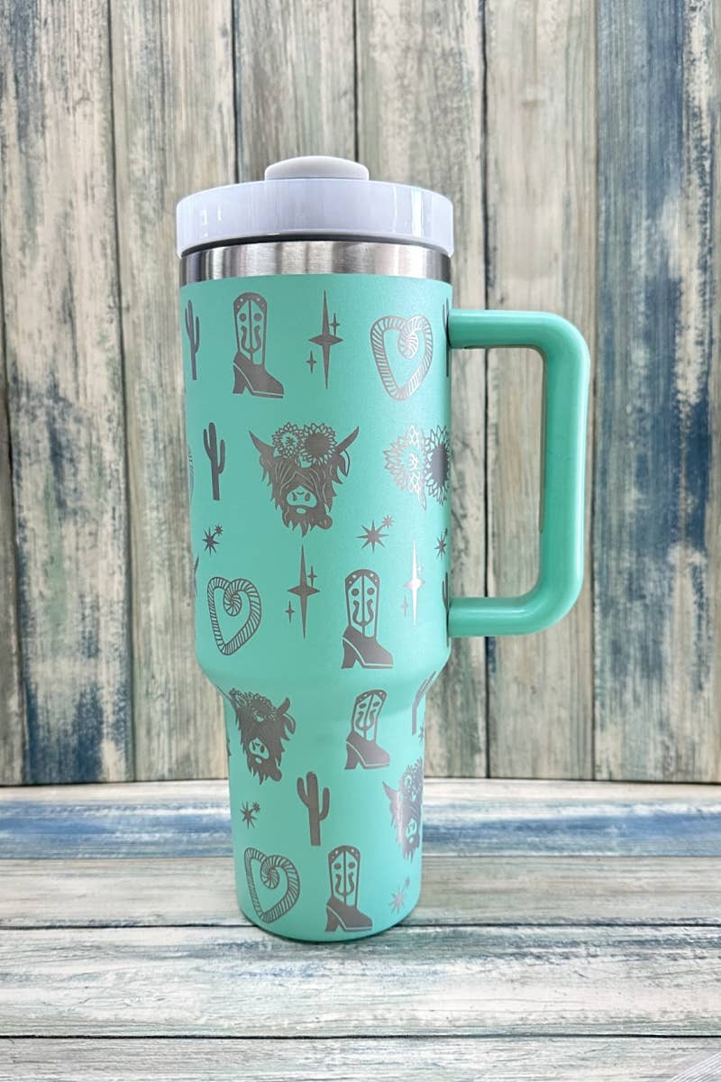 Western Stainless Steel Tumbler Cup - 40 oz