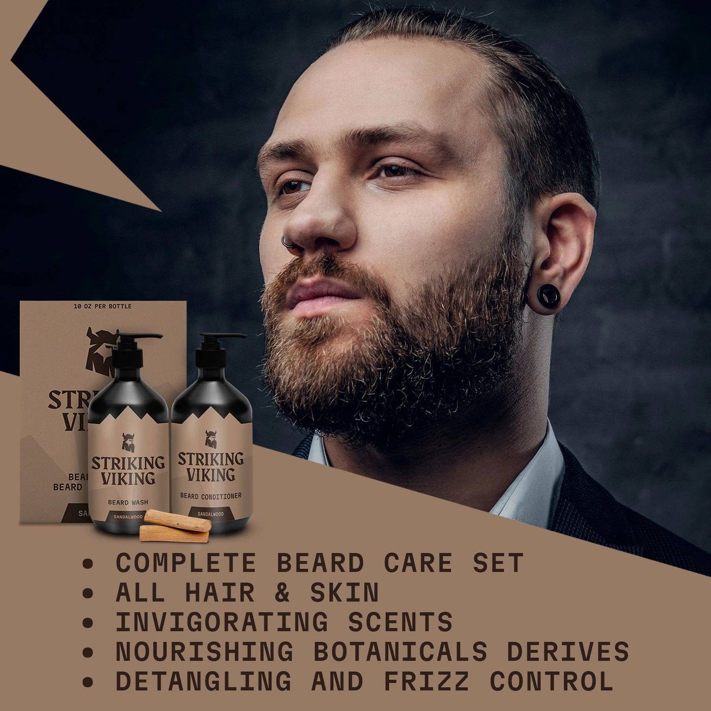 Beard Wash & Conditioner Set (Sandalwood)