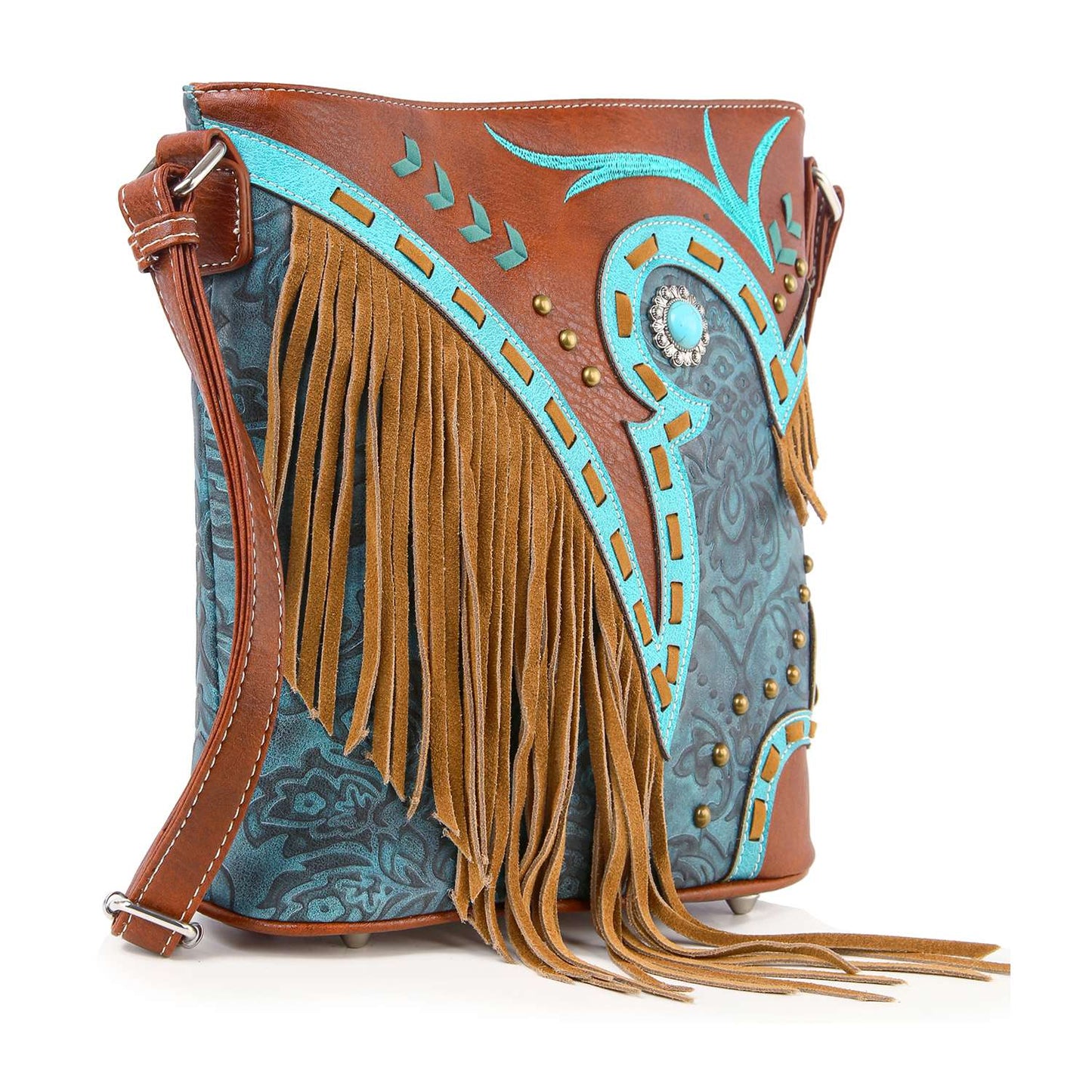 Western Fringe Design Crossbody Sling