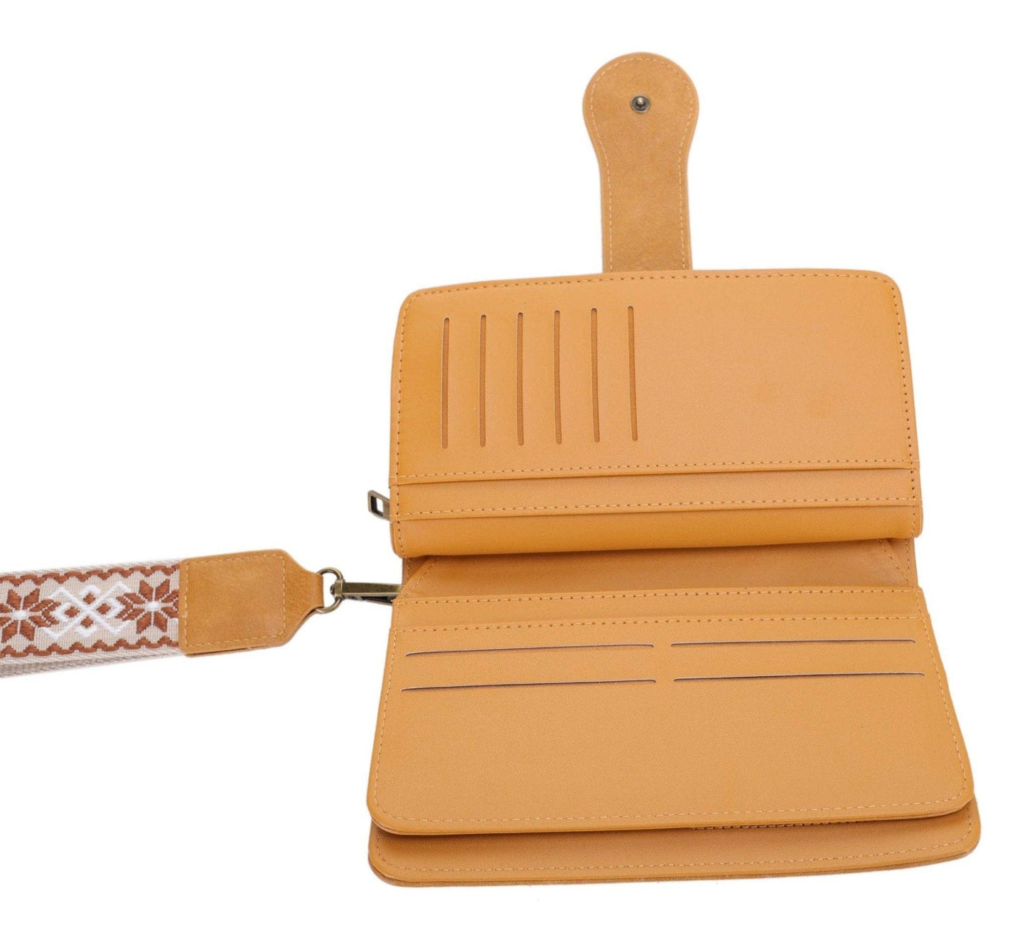 Dolly Western Wallet With Boho Wristlet Strap
