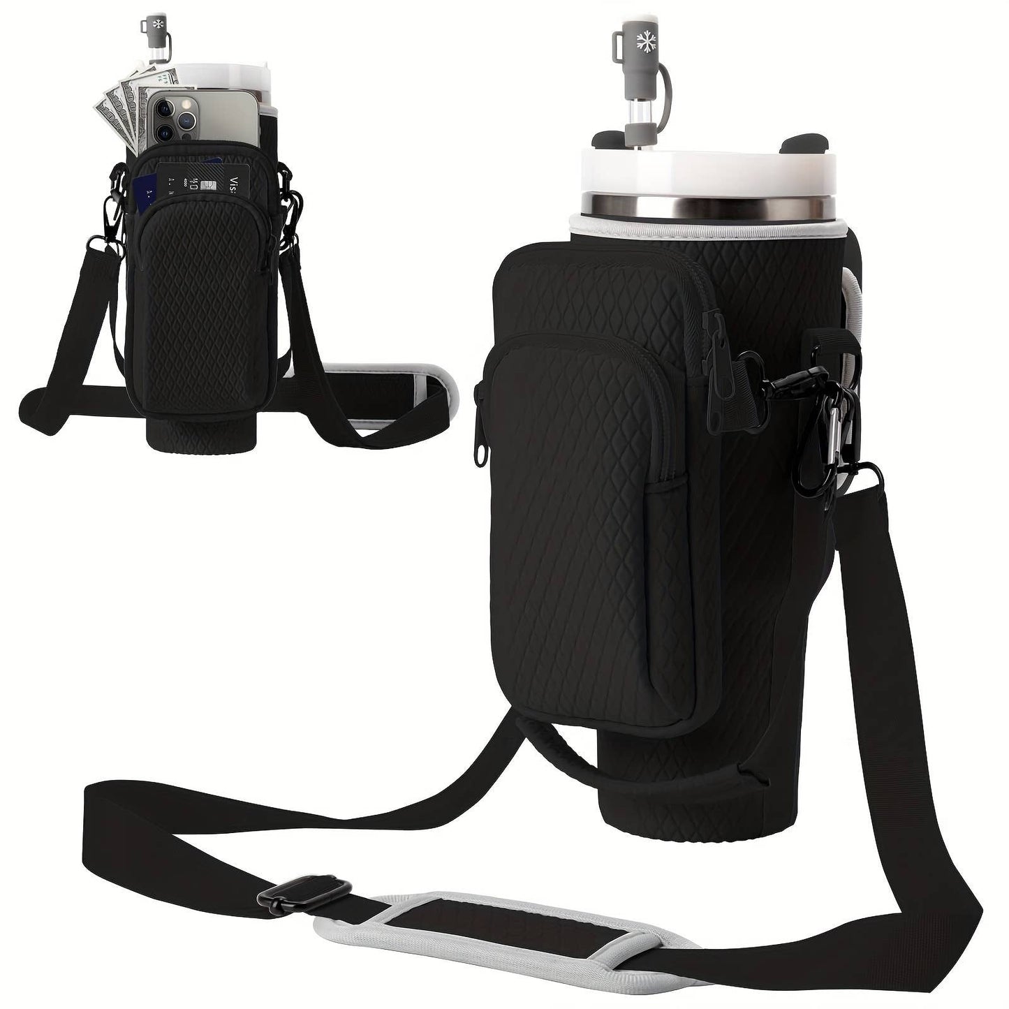 Adjustable Crossbody Bag with Detachable Purse for Stanley