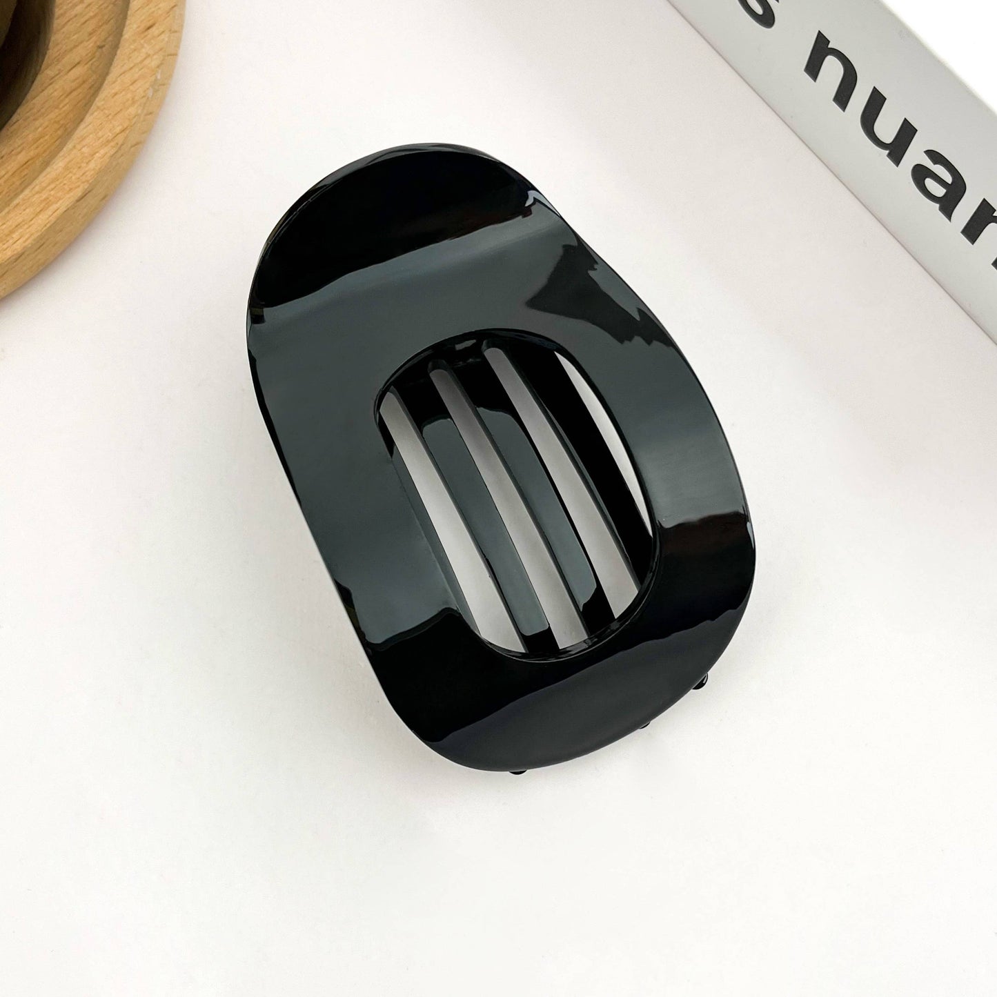 Acetate Classic Colorful Flat Hair Clips, Stylish Barrettes