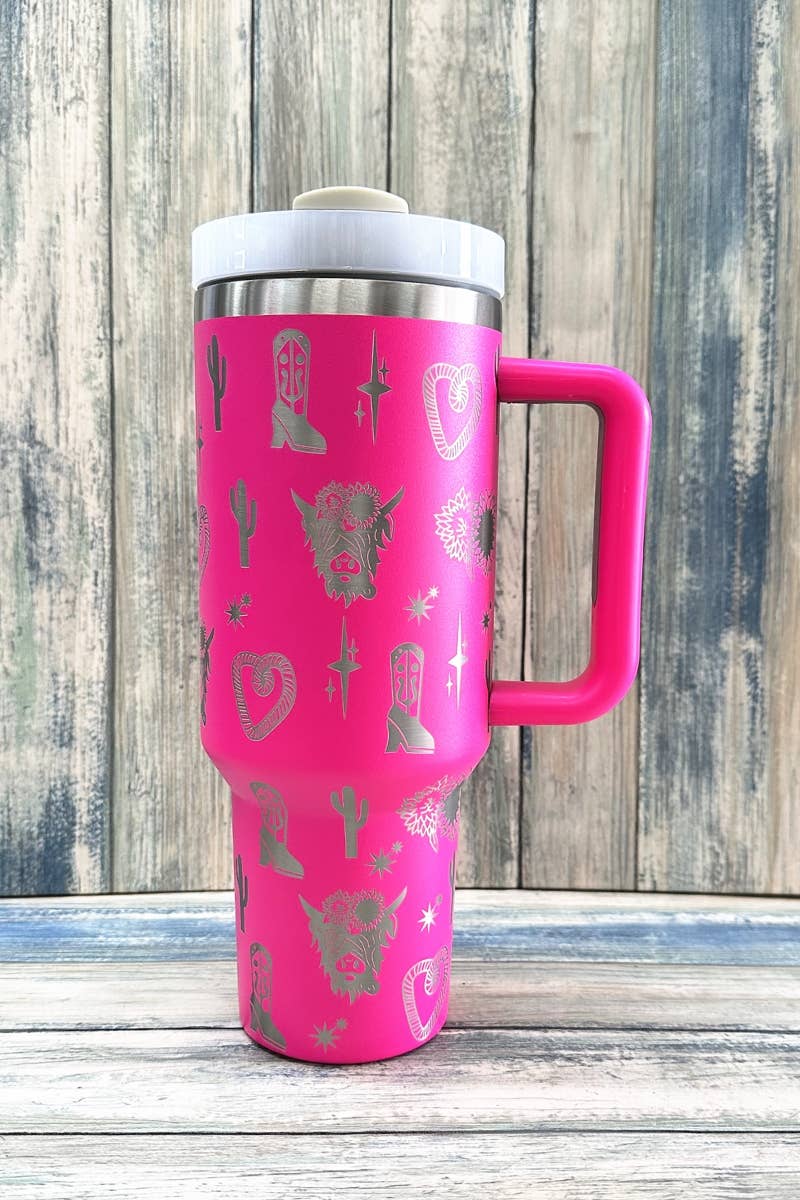 Western Stainless Steel Tumbler Cup - 40 oz