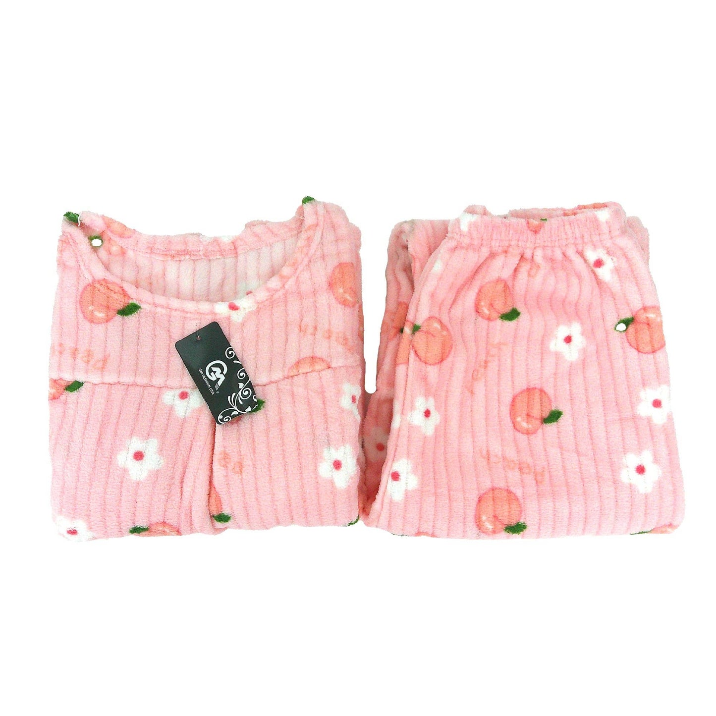 Women's Fleece Cartoon Pajama Set