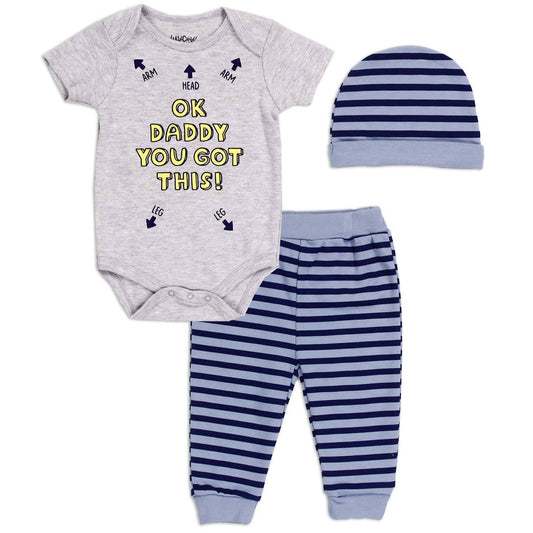 Boys Newborn 3-Piece Pant Set