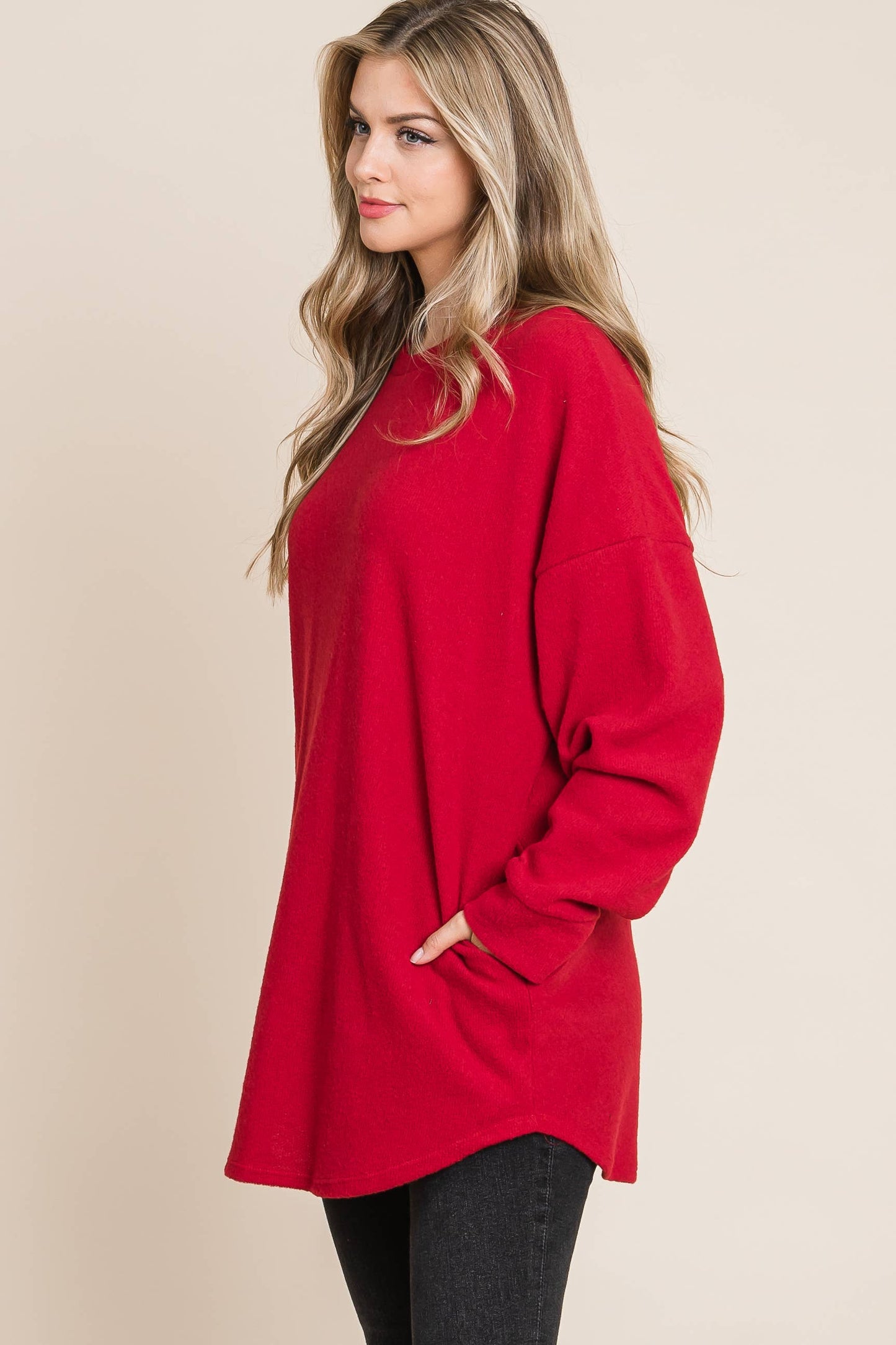 Soft Cozy Knit Long Sleeve Top