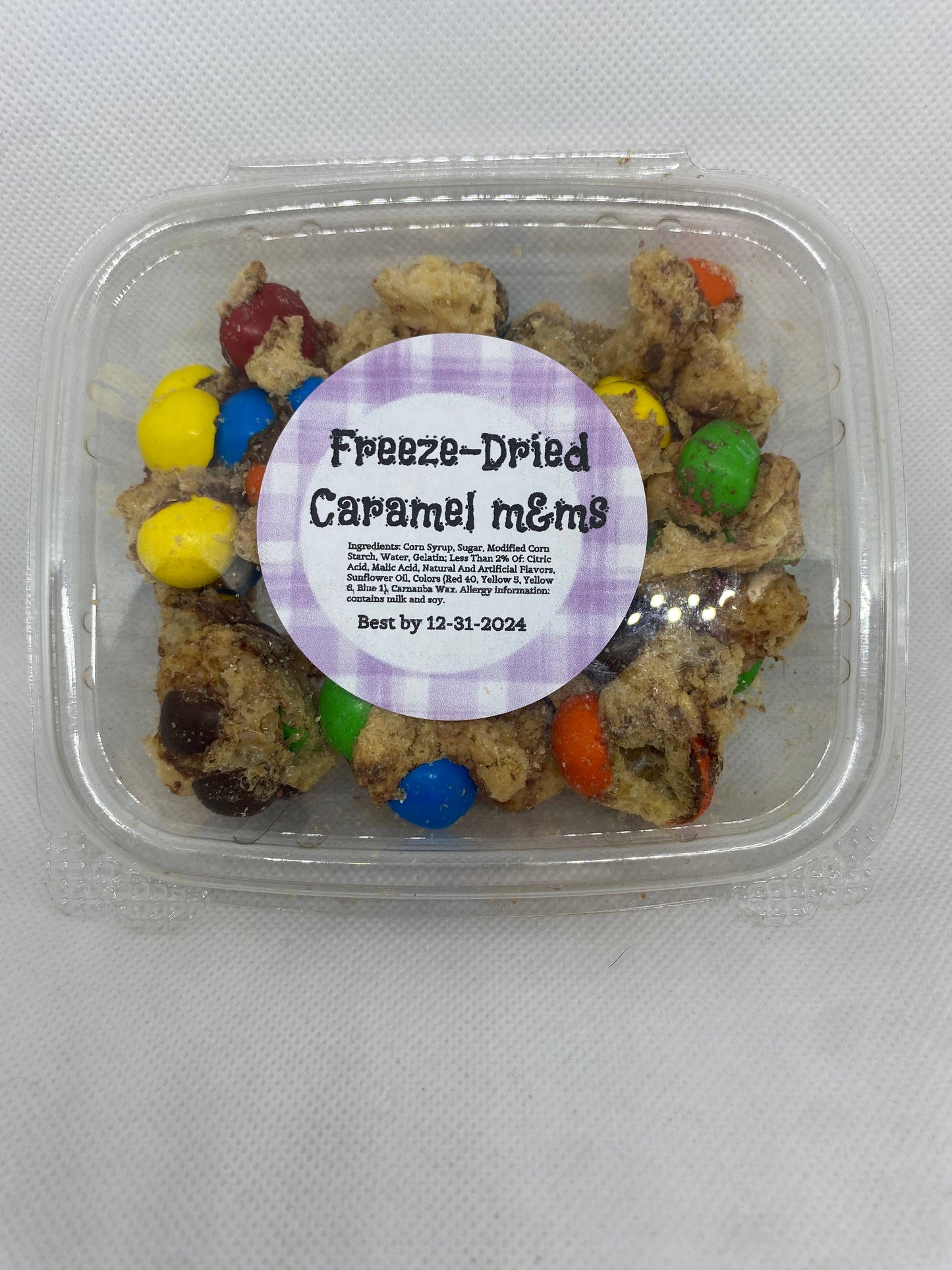 Freeze Dried Caramel balls (m&ms)