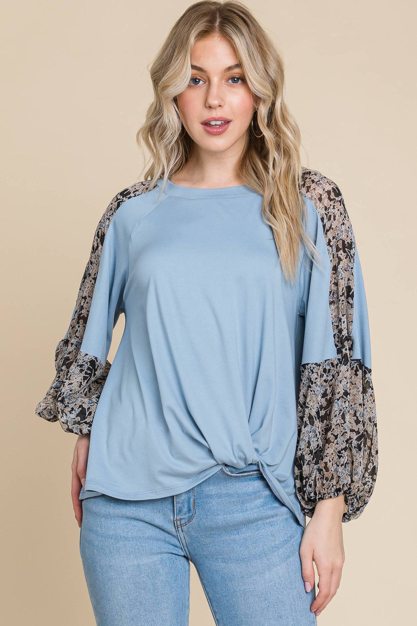 Blush Twist Fashion Top