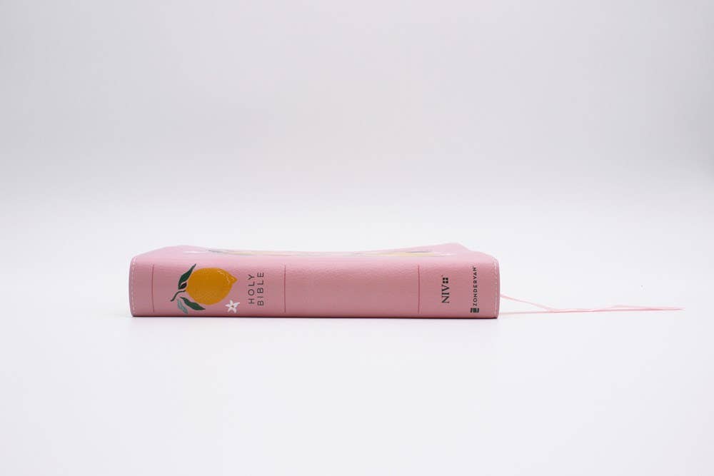 NIV Journal The Word Bible, Double-Column Leathersoft Pink