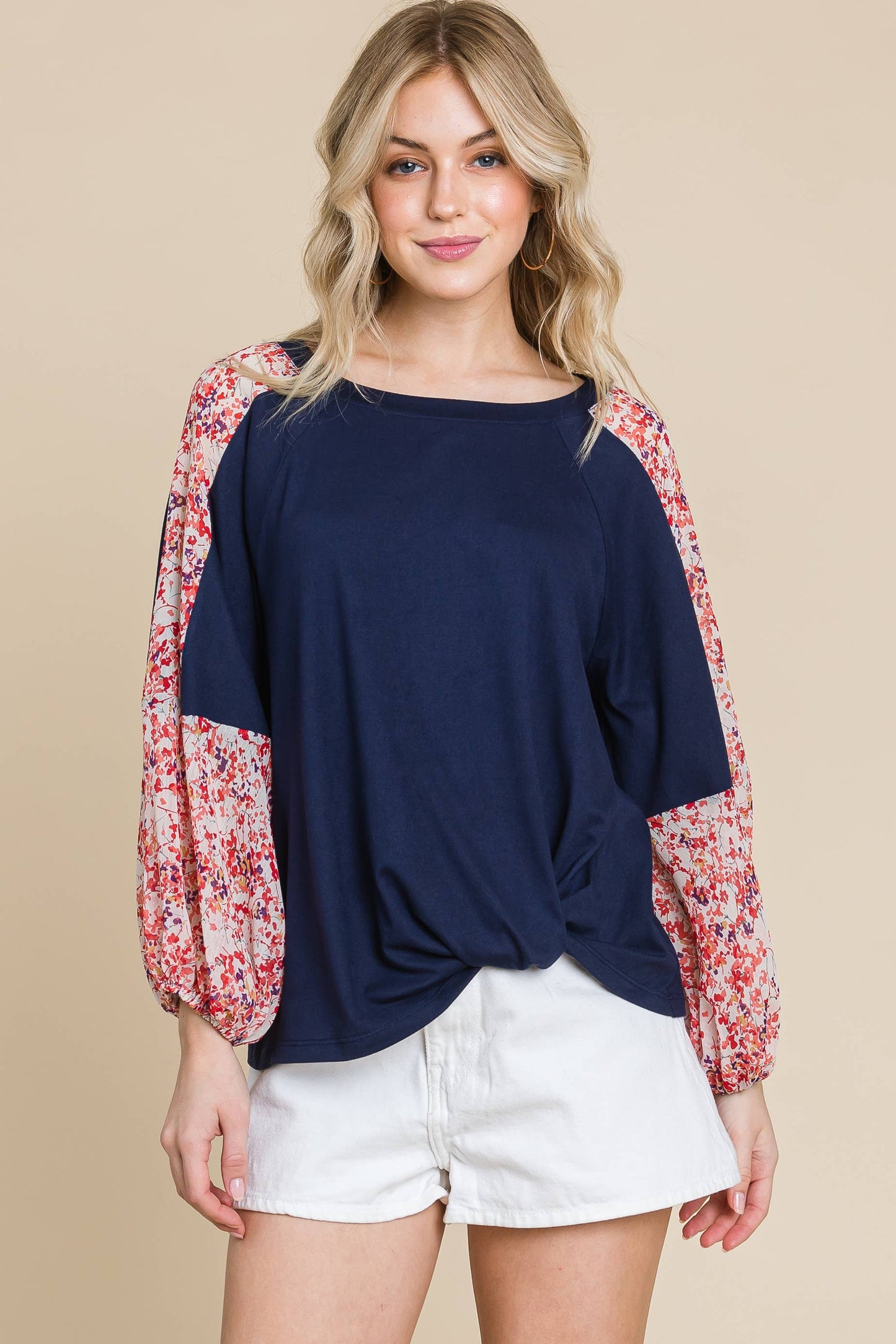 Blush Twist Fashion Top