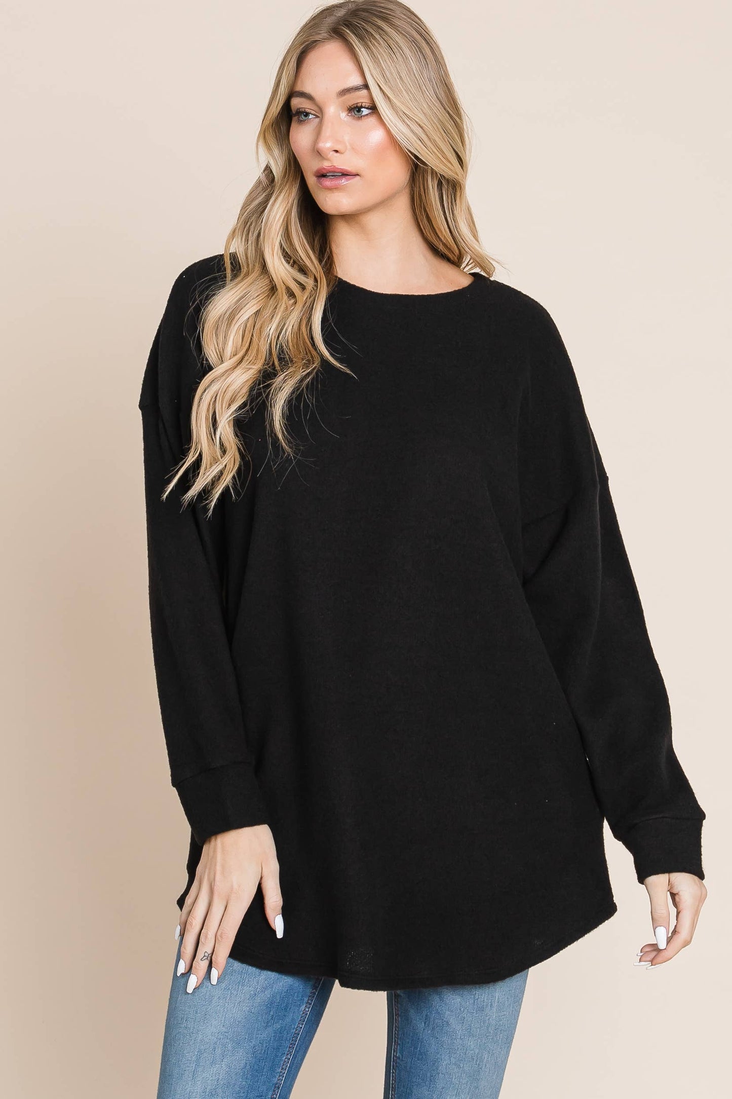 Soft Cozy Knit Long Sleeve Top