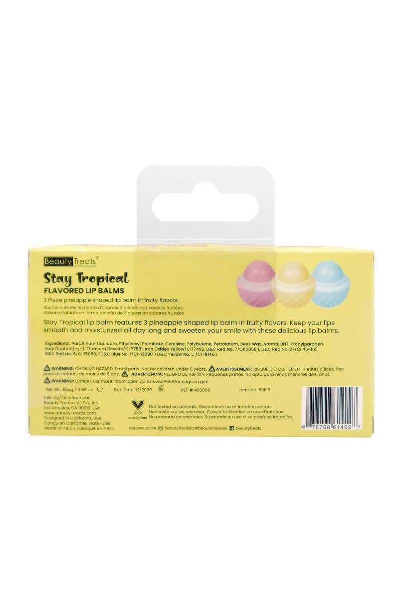 Beauty Treats Stay Tropical Flavored Lip Balms