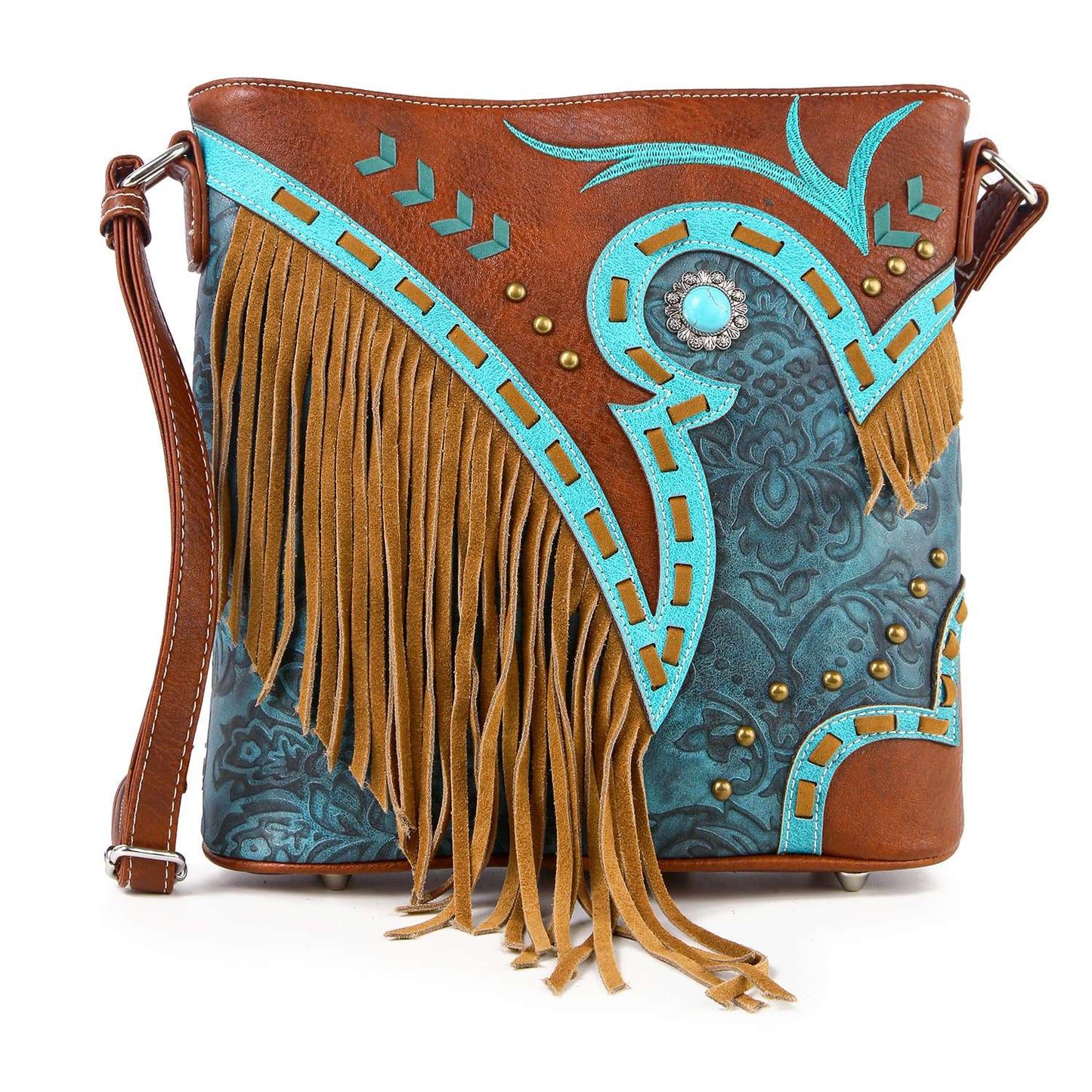 Western Fringe Design Crossbody Sling