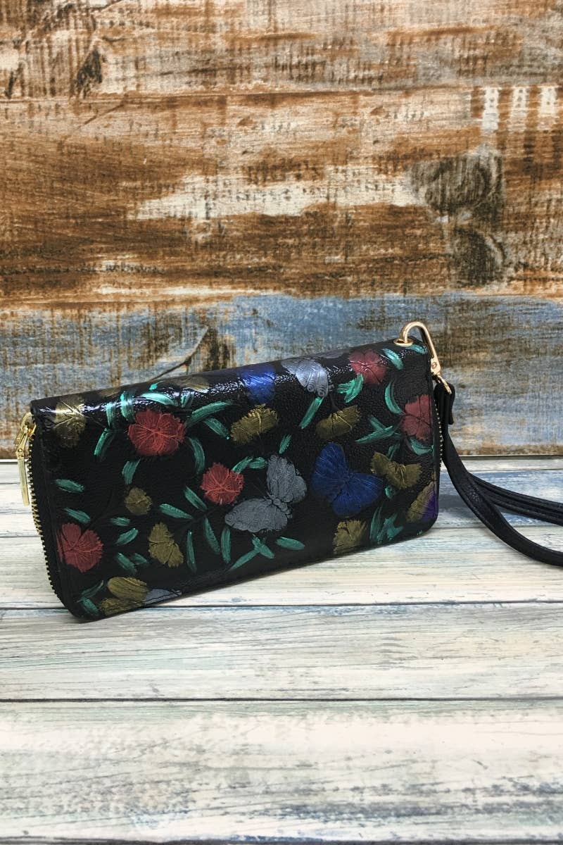 Flower Embossed Wallet