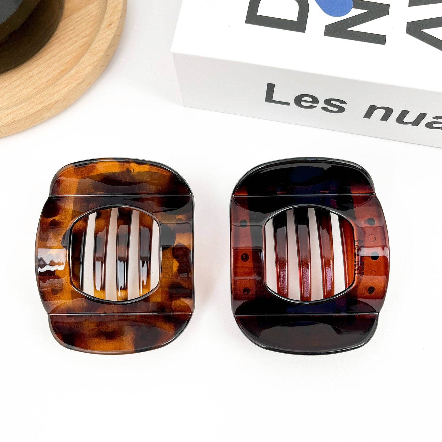 Flat Round Hair Claw Clip, Autumn and Winter Retro Hair Clip