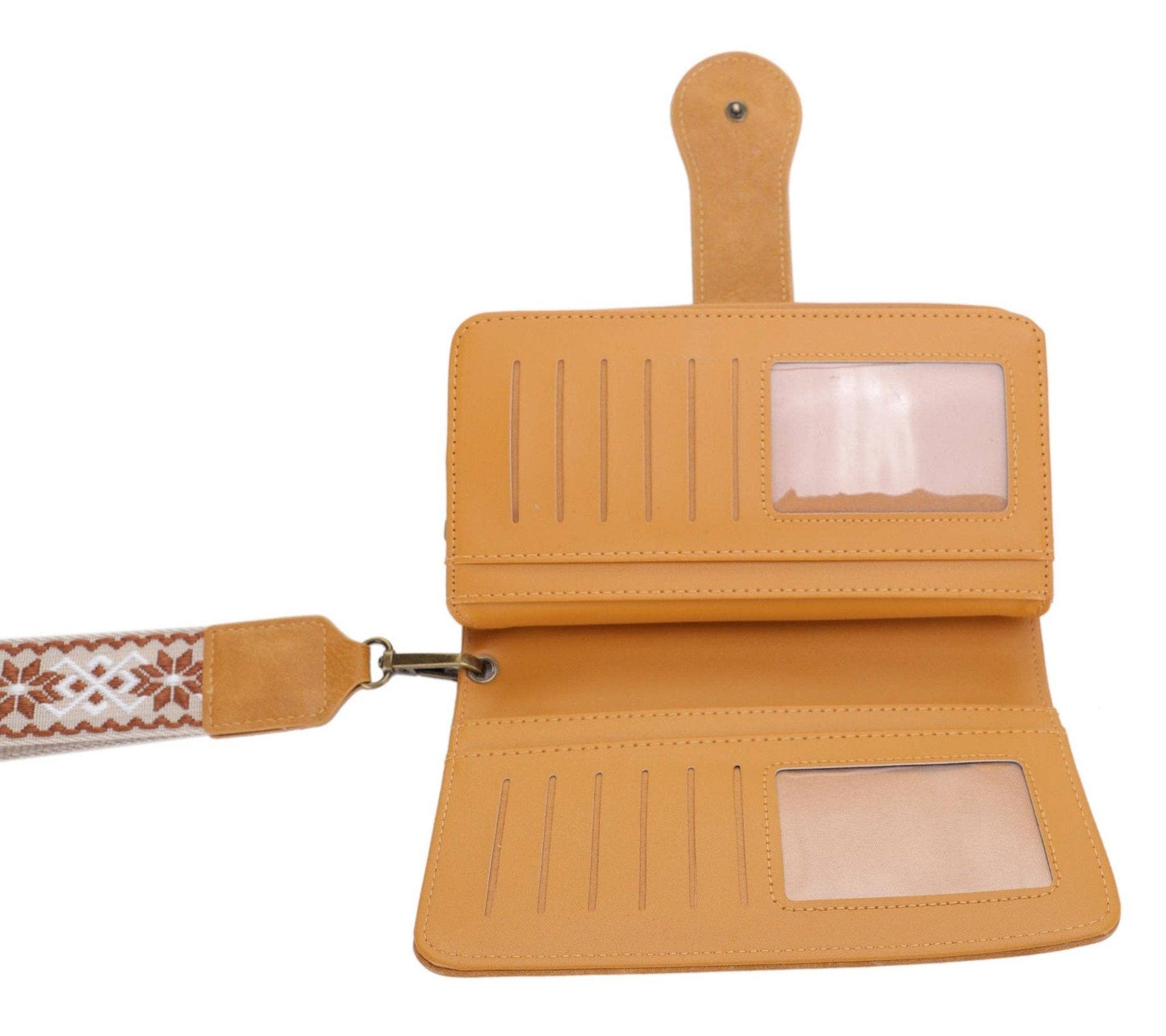 Dolly Western Wallet With Boho Wristlet Strap