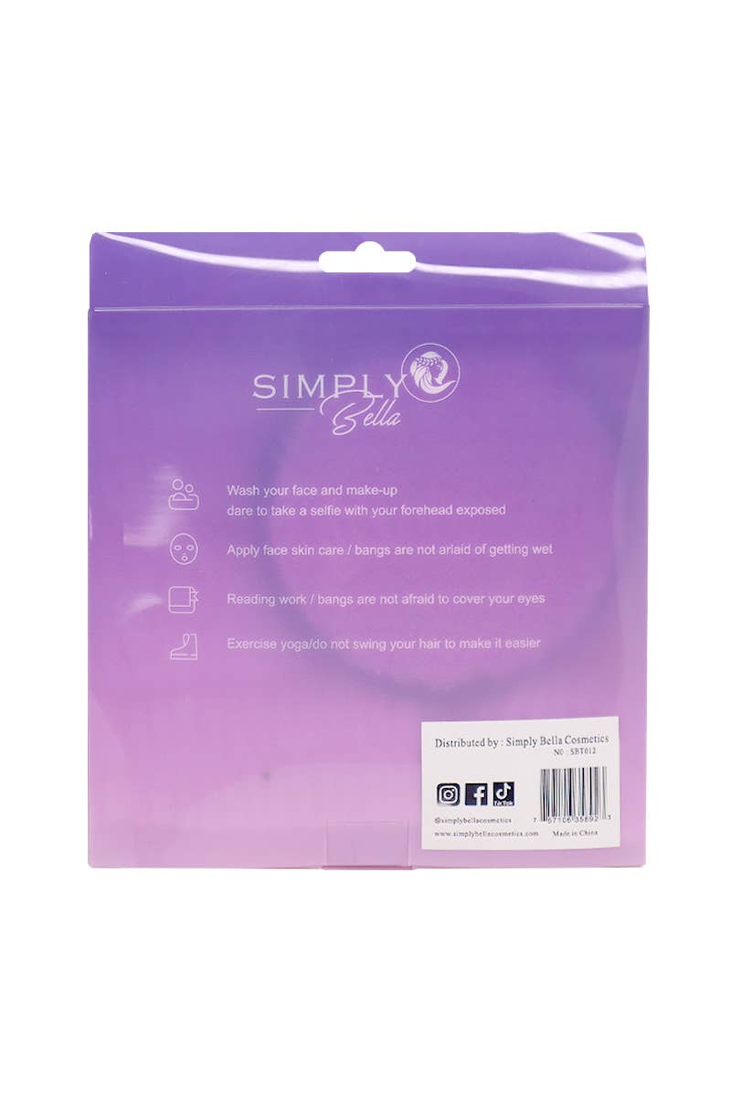 Simply Bella Pink Spa Headband & Wristband Set