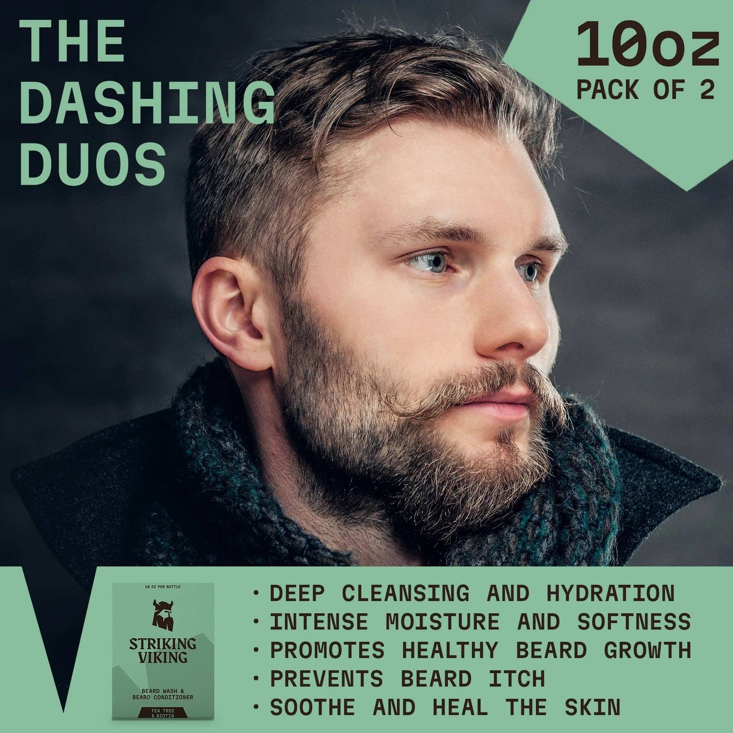 Beard Wash & Conditioner Set (Tea Tree & Biotin)