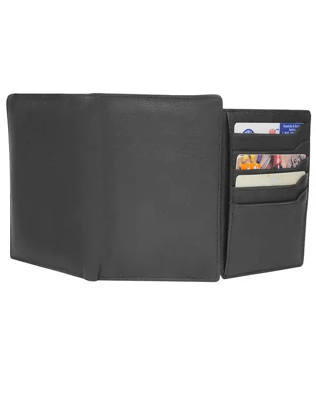 Cowhide/Buffalo Leather Bi-Fold RFID Wallet