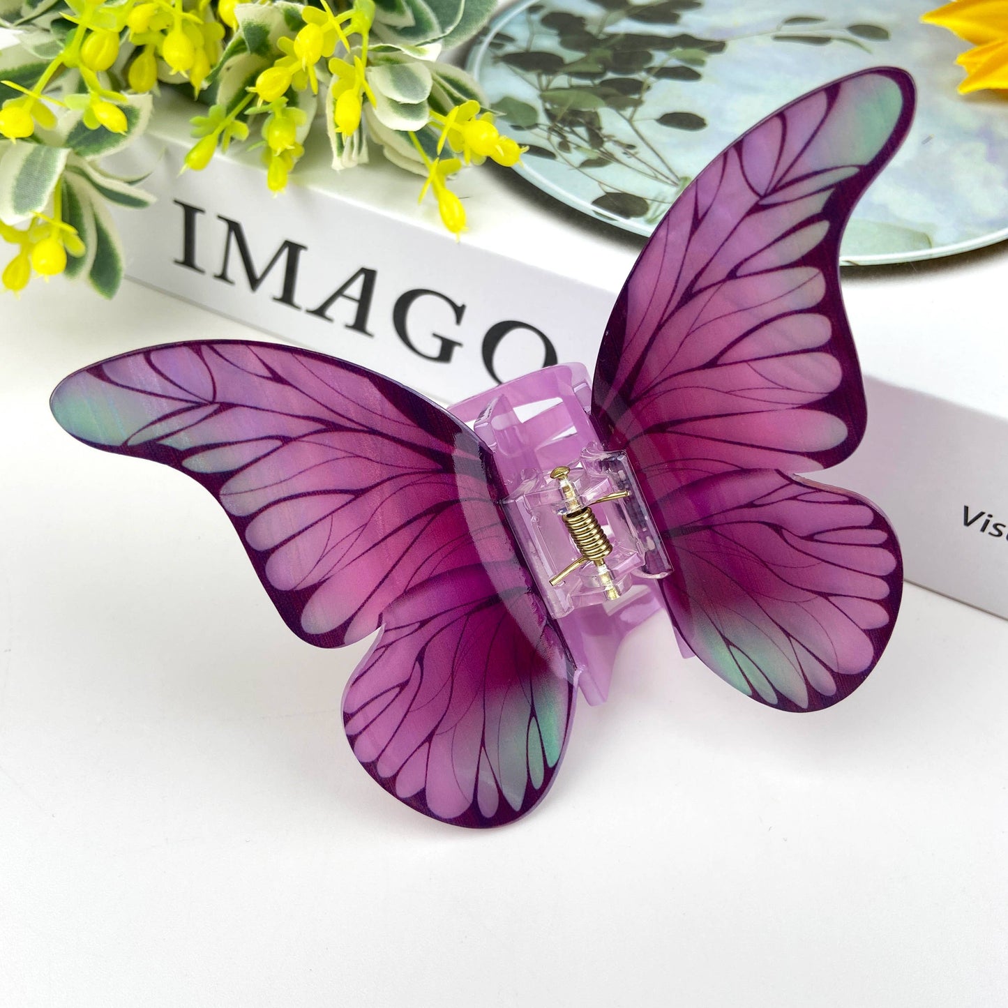 Colorful butterfly hair clips elegant beautiful hair clip