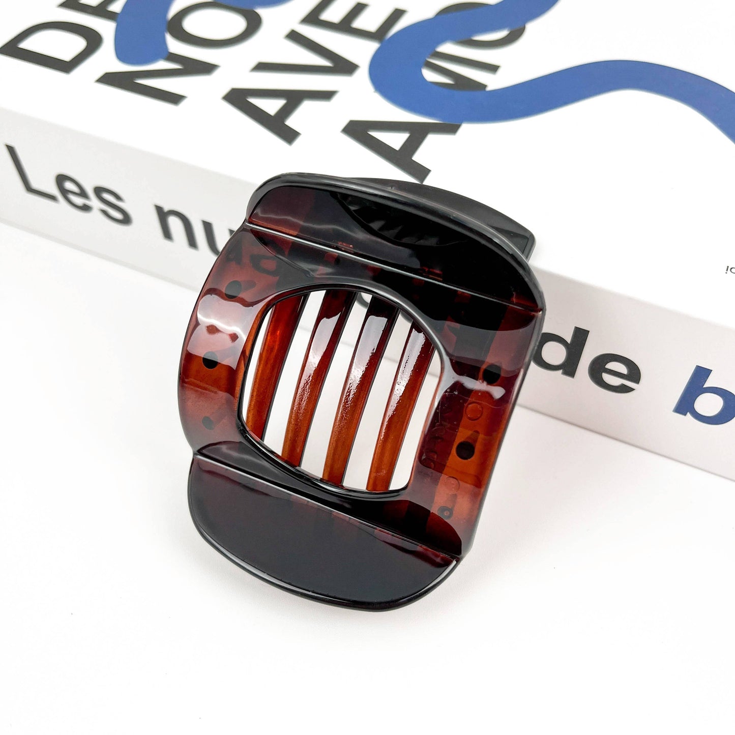 Flat Round Hair Claw Clip, Autumn and Winter Retro Hair Clip