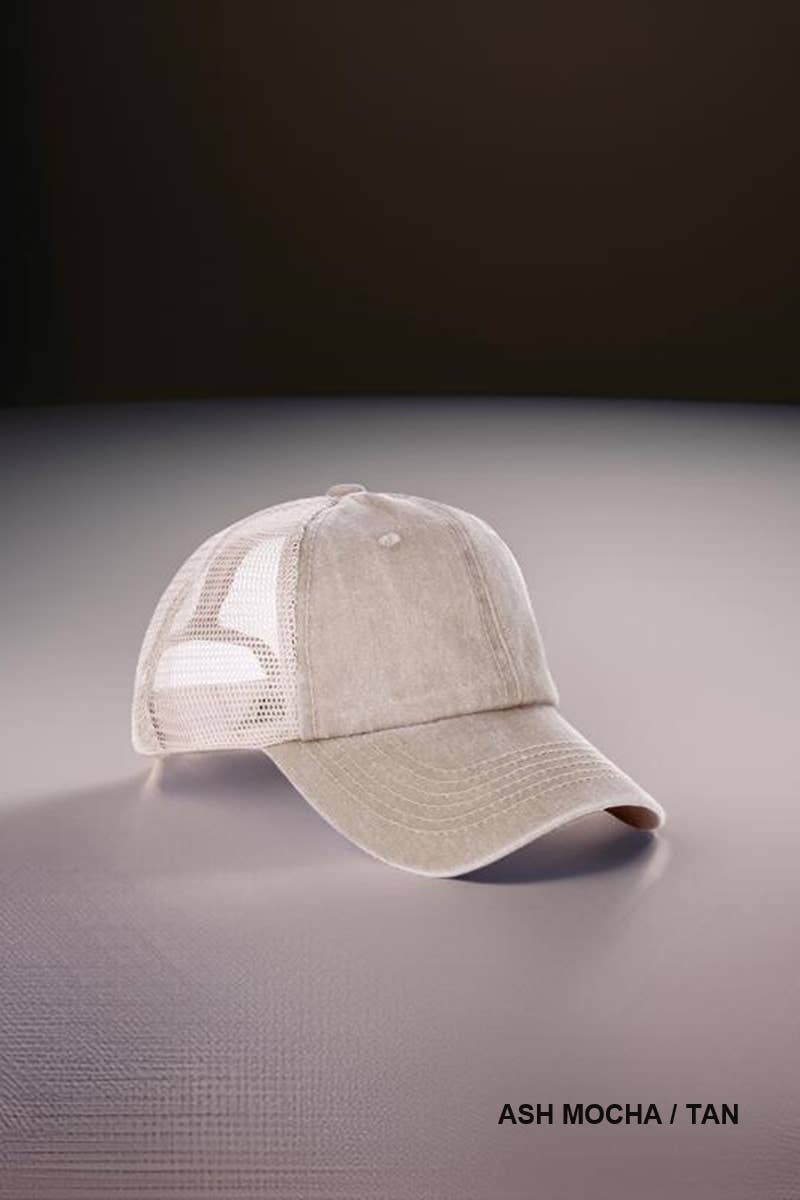 Washed Trucker Hat Baseball cap