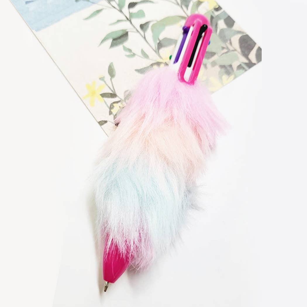 Rainbow Fur 6 Color Pen