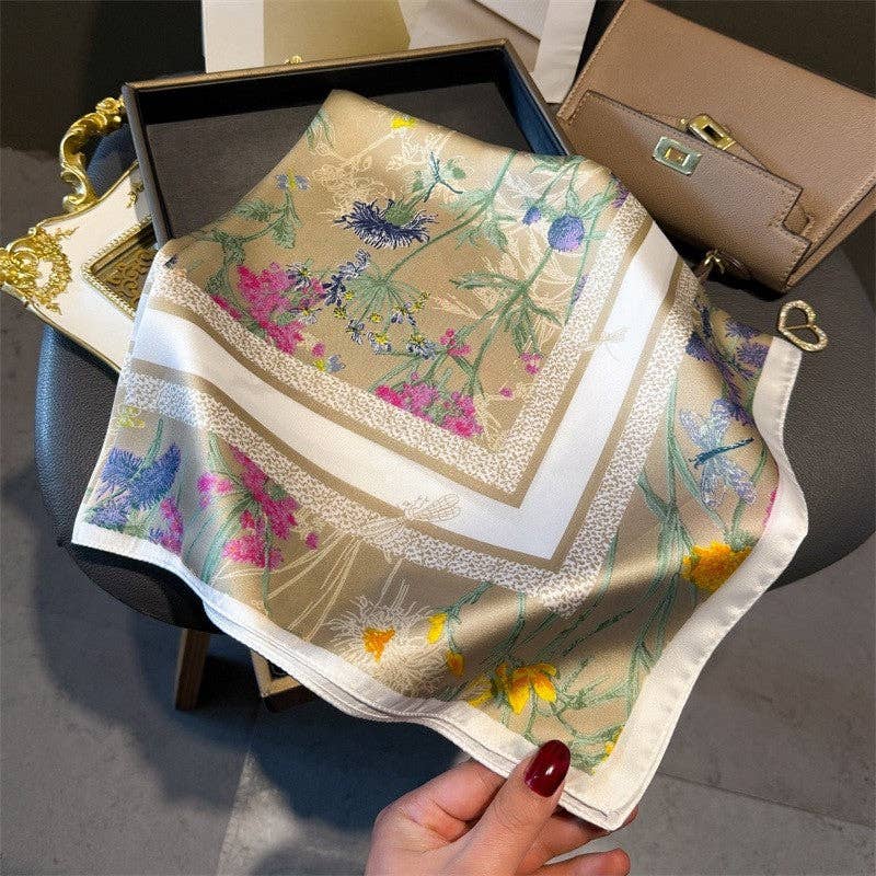 Fashion Print Square Scarf