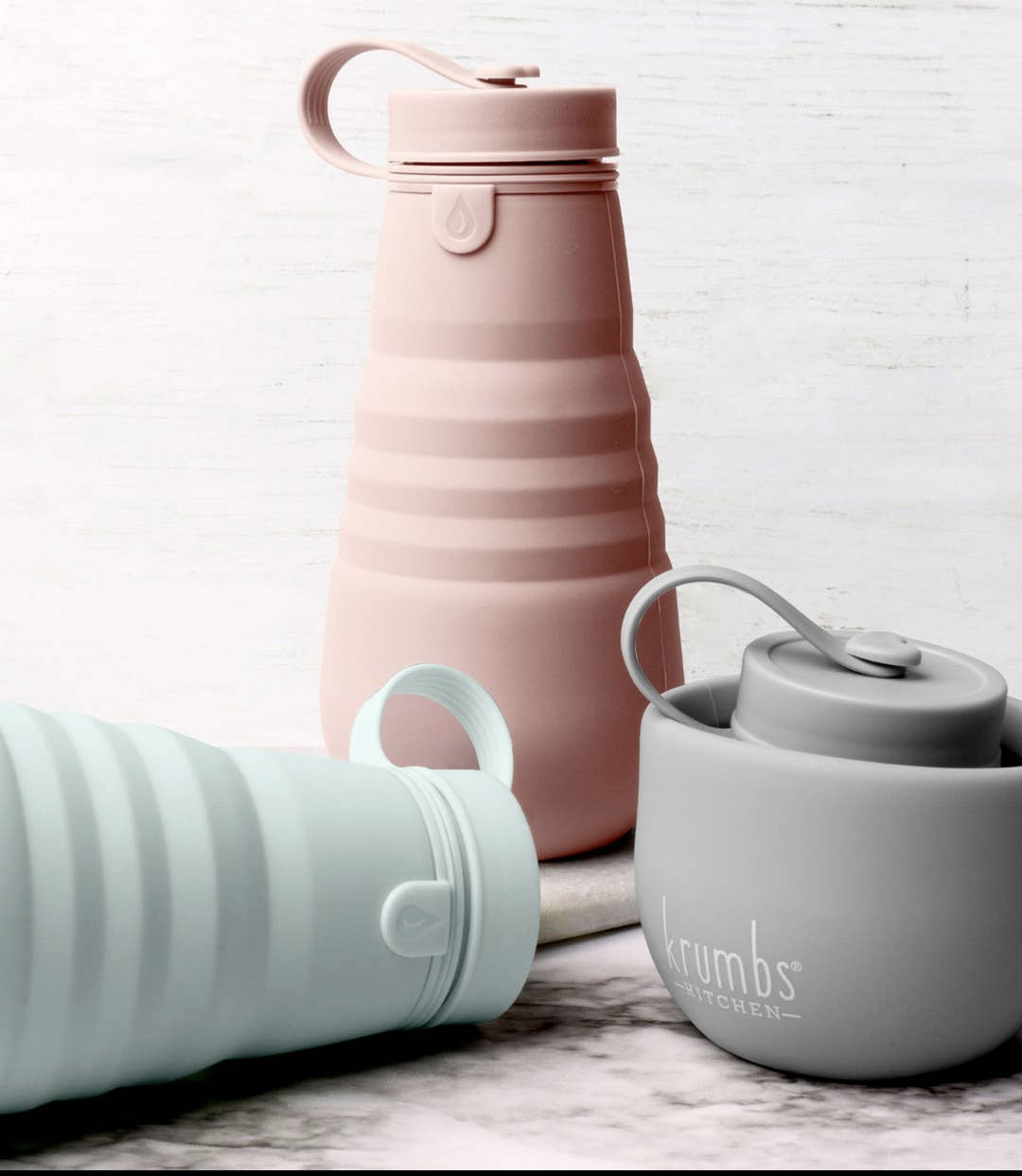 Krumbs Kitchen® Essentials Collapsible Silicone Water Bottle