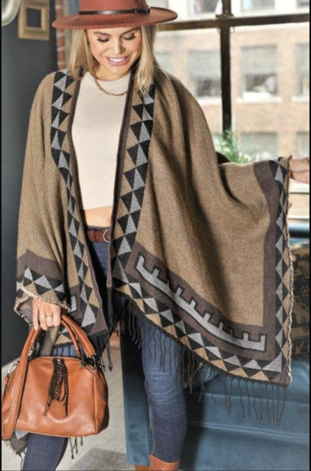 Patterned Trendy Fashion Shawl Wrap