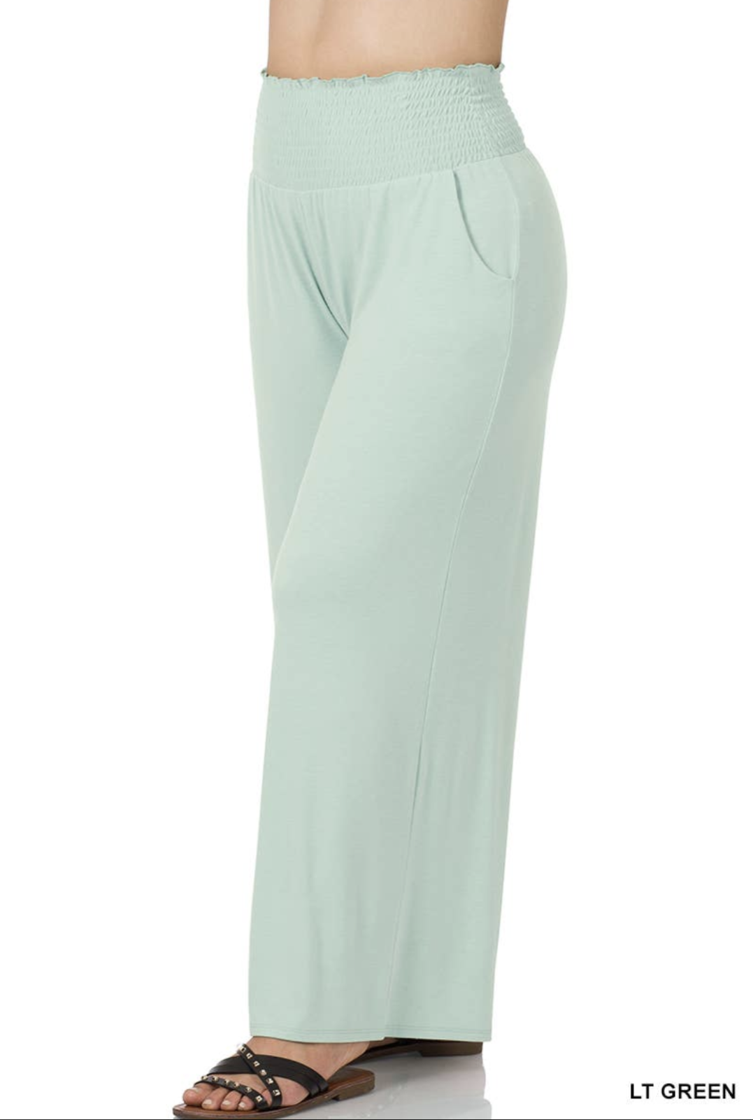 Plus Size Smocked Waistband Lounge Pants