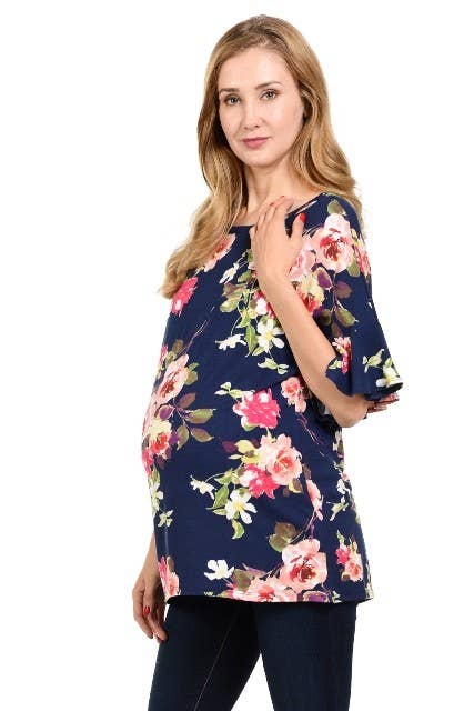Maternity Floral Top