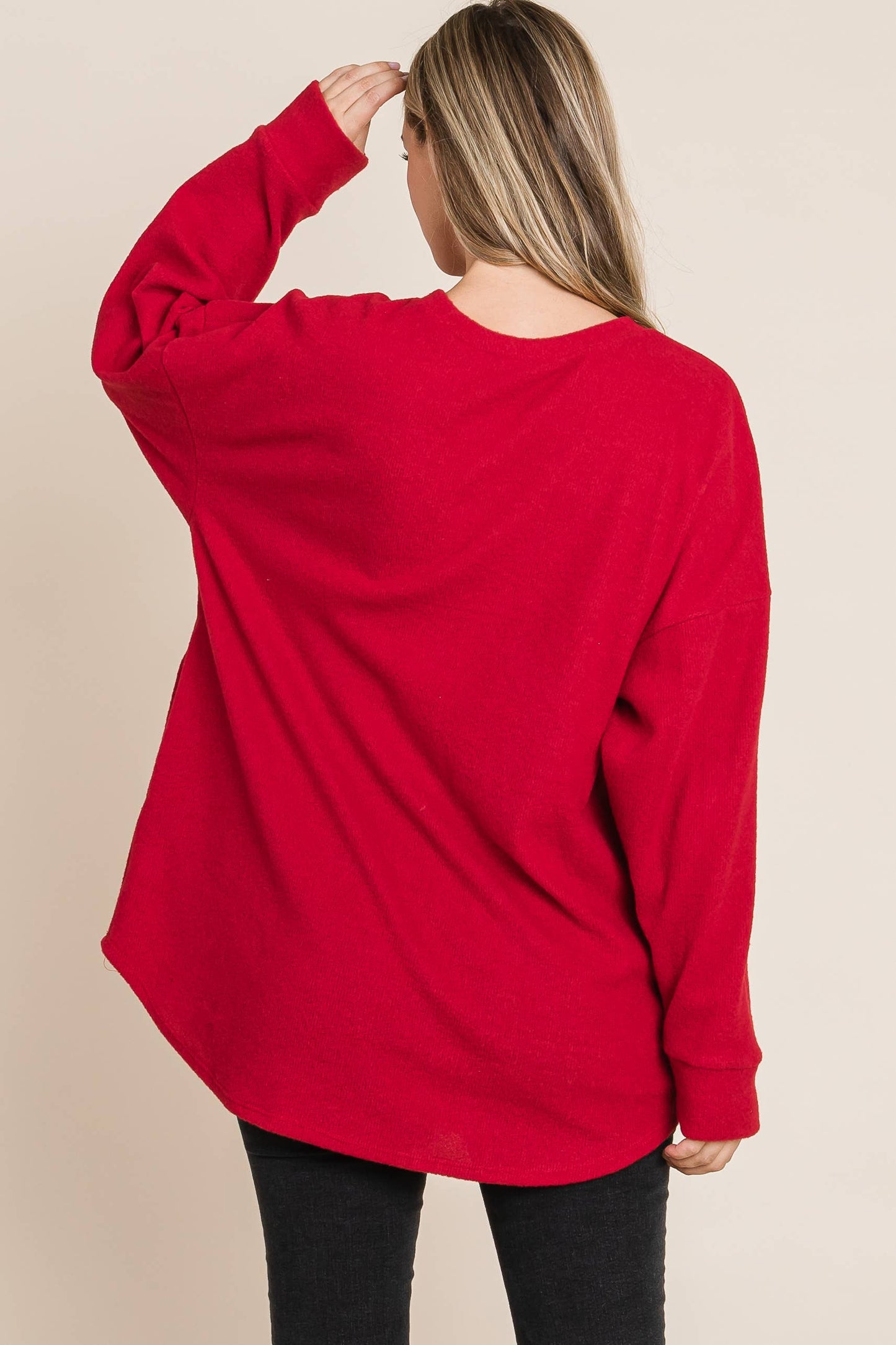 Soft Cozy Knit Long Sleeve Top
