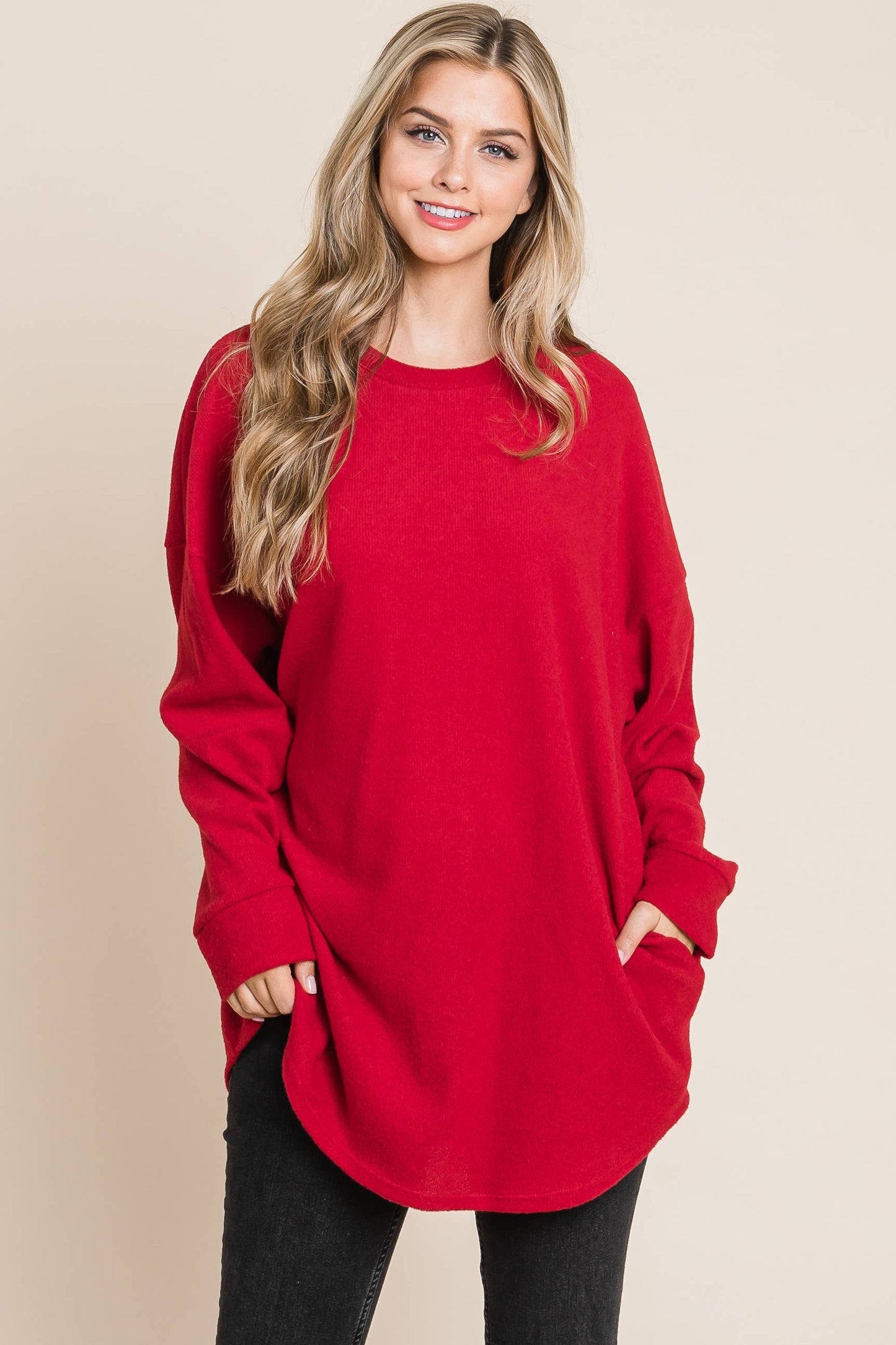 Soft Cozy Knit Long Sleeve Top
