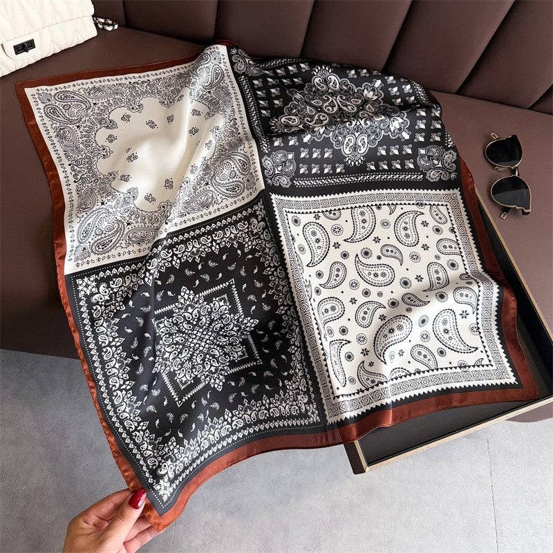 Fashion Print Square Scarf