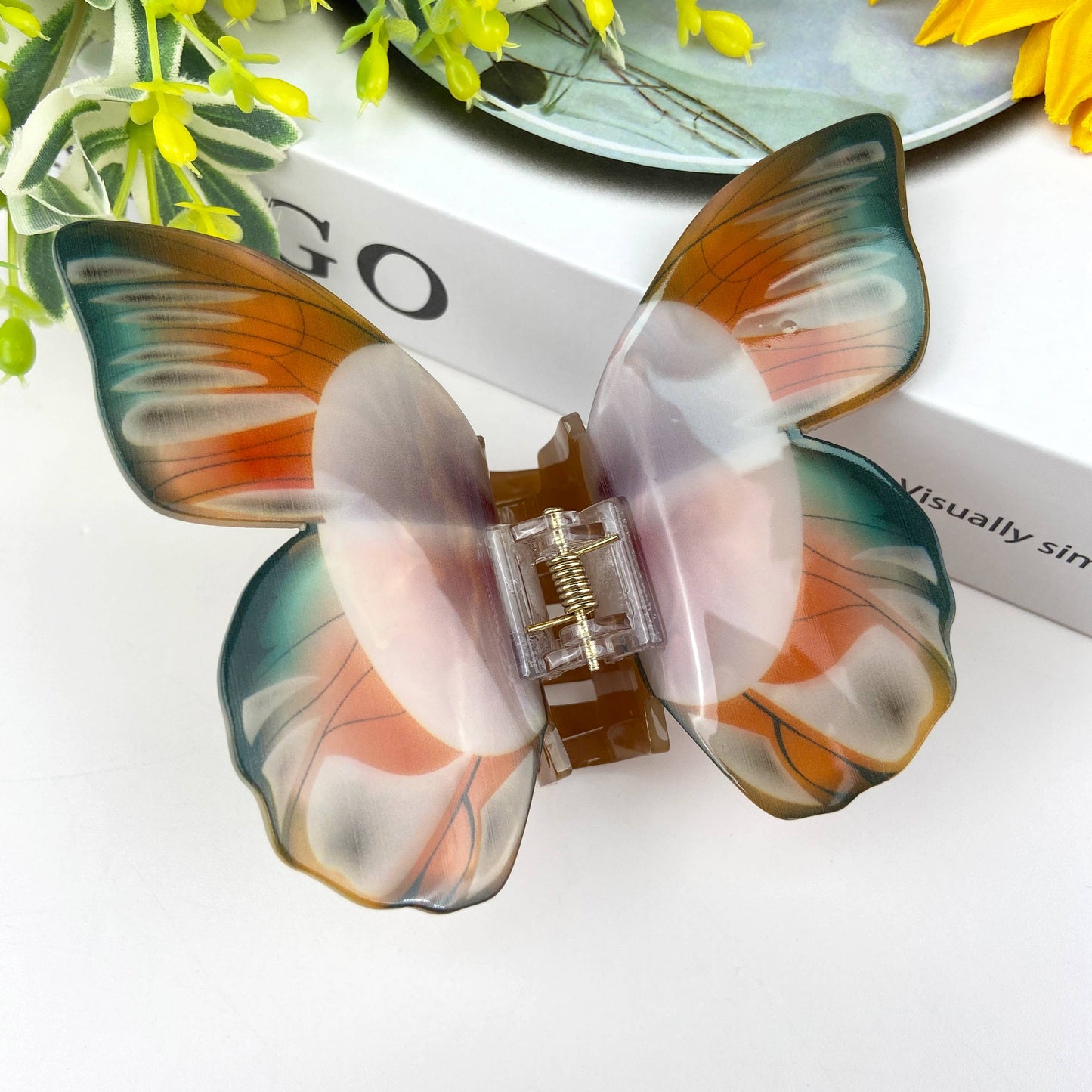 Colorful butterfly hair clips elegant beautiful hair clip